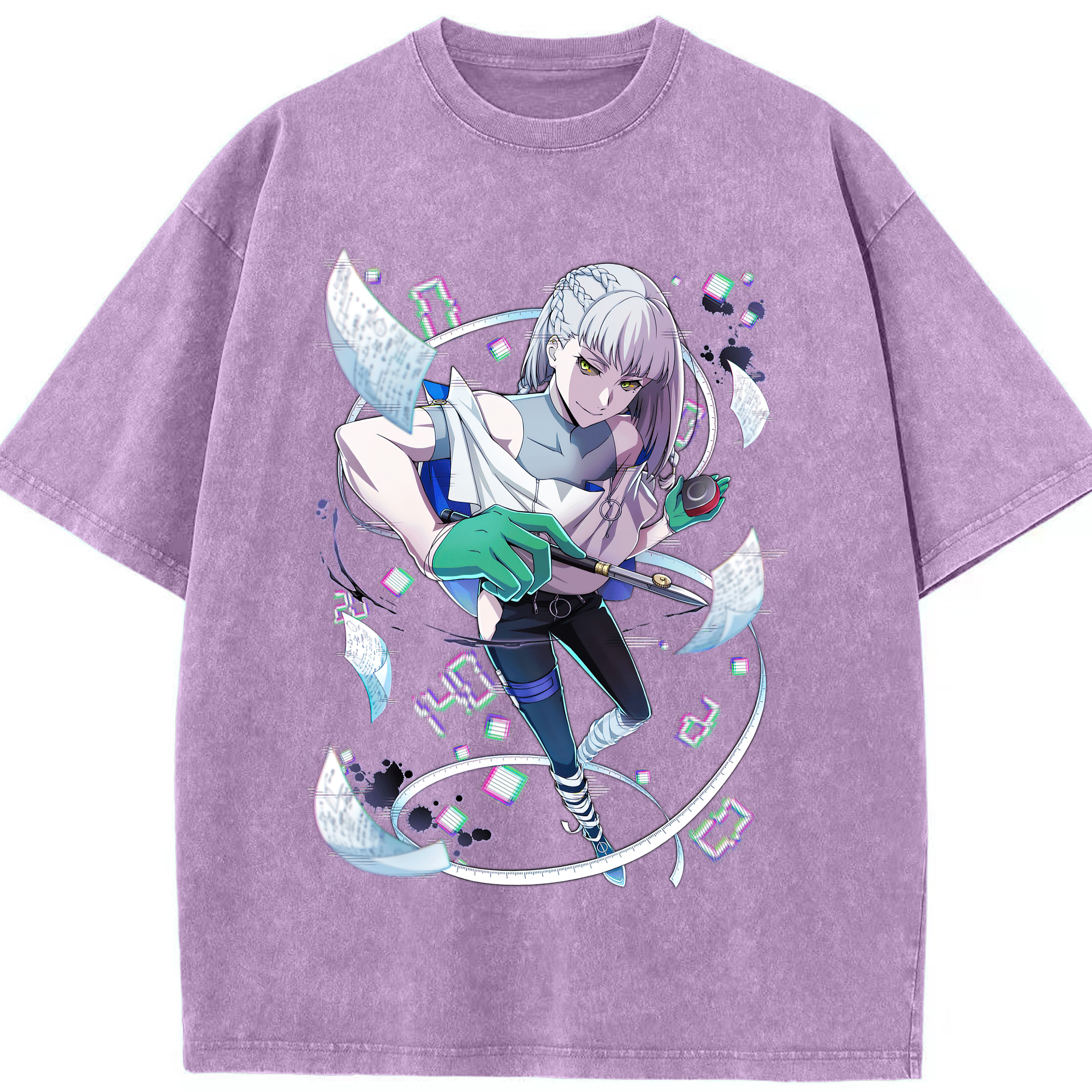 （画像用） 文豪ストレイドッグス Bungo Stray Dogs 綿100% ヴィンテージ風 半袖Tシャツ（フロントプリント）