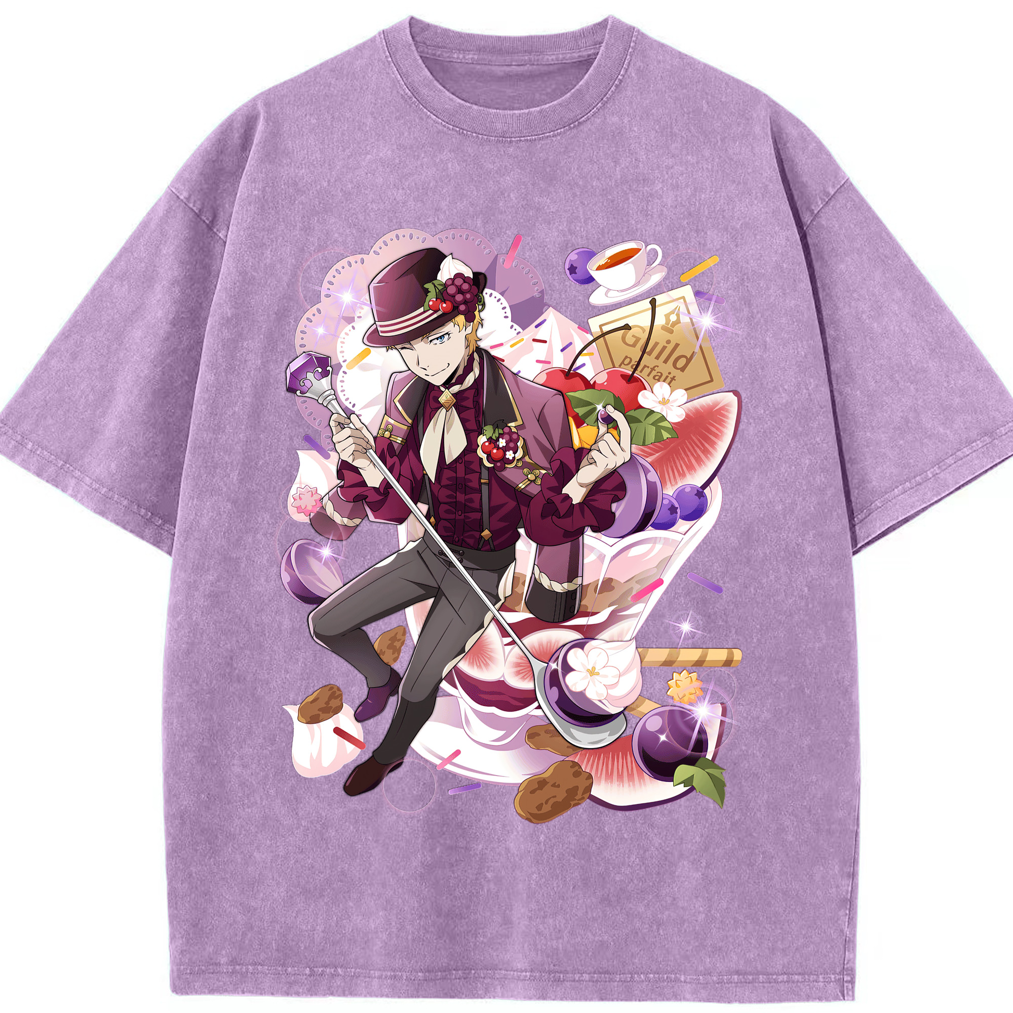 （画像用） 文豪ストレイドッグス Bungo Stray Dogs 綿100% ヴィンテージ風 半袖Tシャツ（フロントプリント）