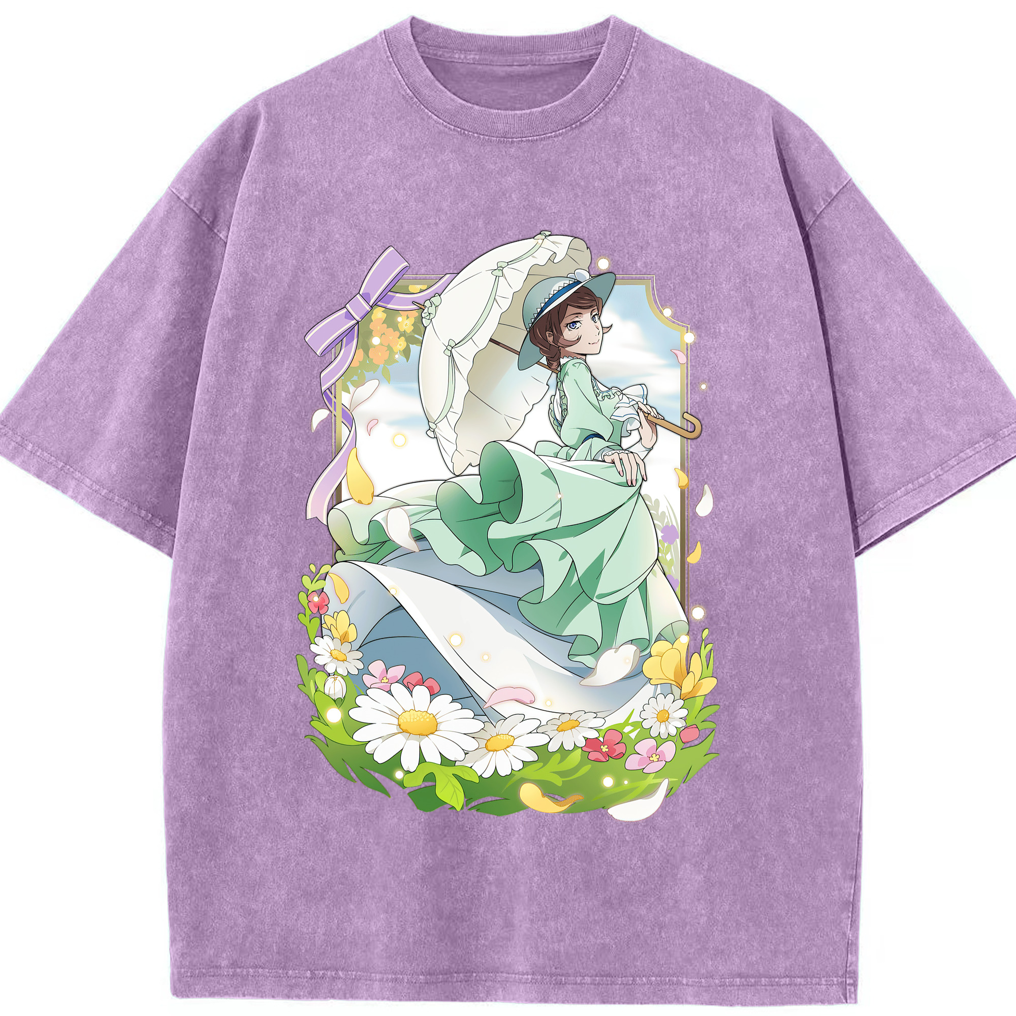（画像用） 文豪ストレイドッグス Bungo Stray Dogs 綿100% ヴィンテージ風 半袖Tシャツ（フロントプリント）