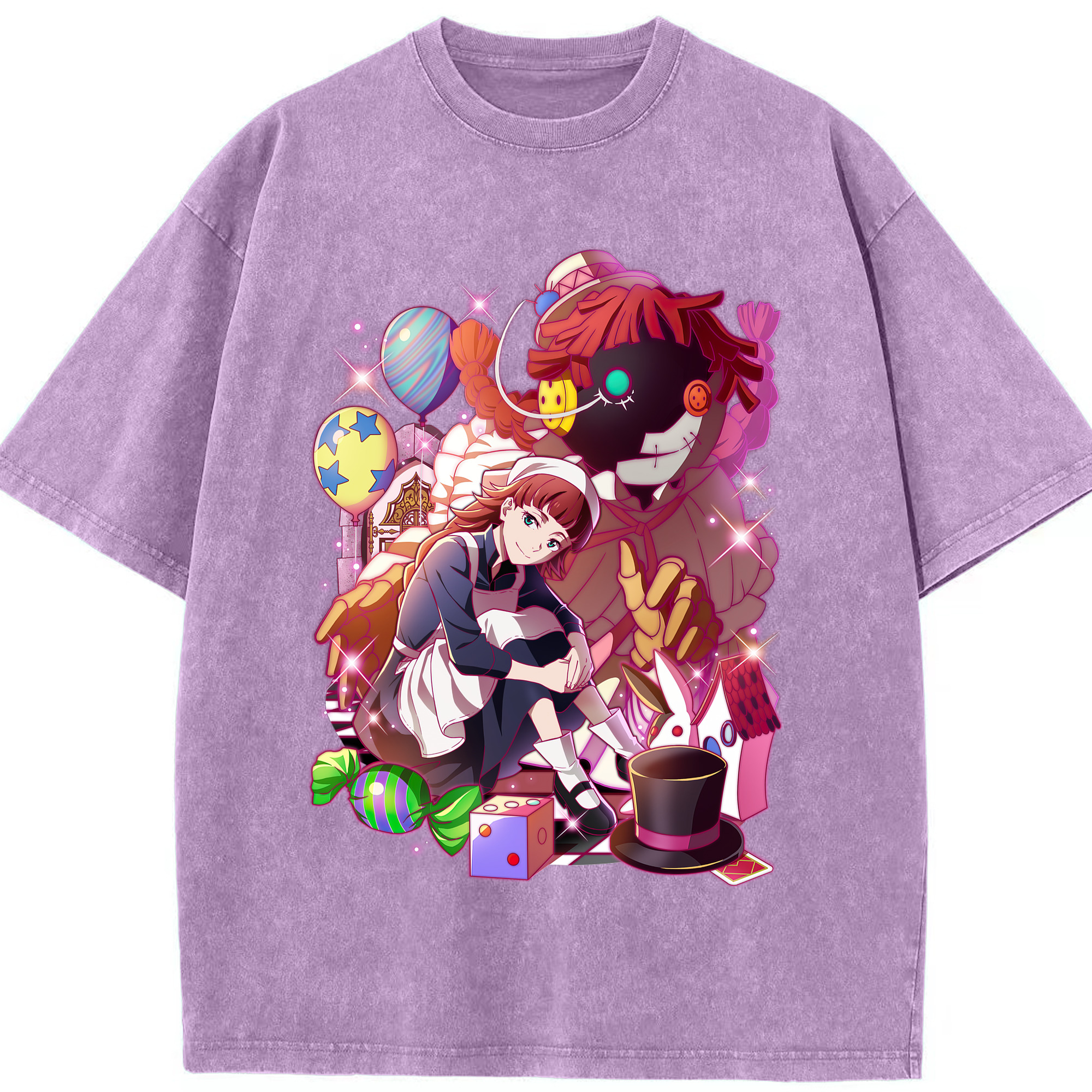 （画像用） 文豪ストレイドッグス Bungo Stray Dogs 綿100% ヴィンテージ風 半袖Tシャツ（フロントプリント）