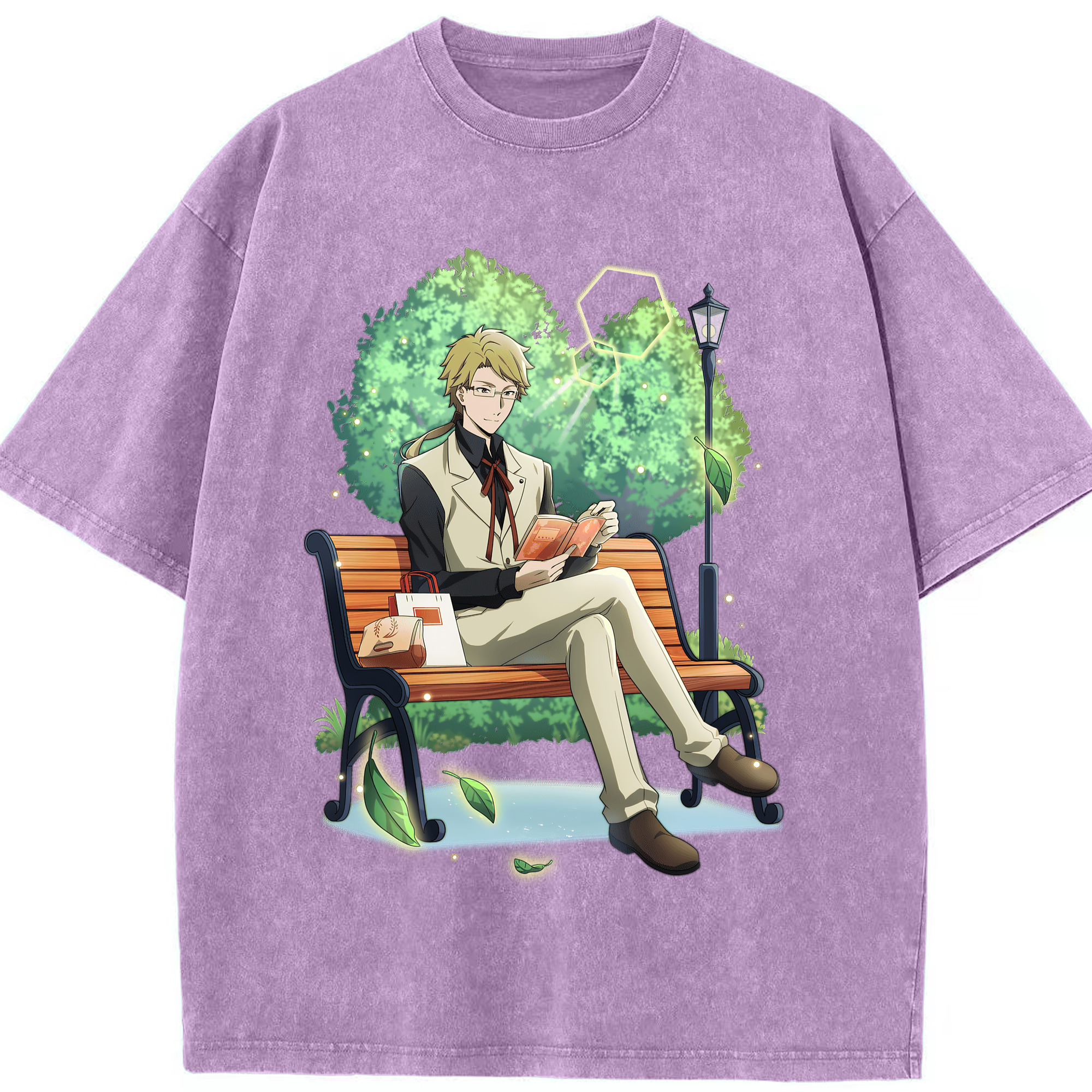 （画像用） 文豪ストレイドッグス Bungo Stray Dogs 綿100% ヴィンテージ風 半袖Tシャツ（フロントプリント）