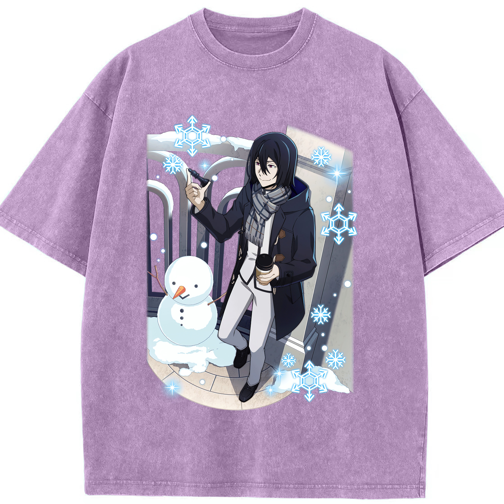 （画像用） 文豪ストレイドッグス Bungo Stray Dogs 綿100% ヴィンテージ風 半袖Tシャツ（フロントプリント）
