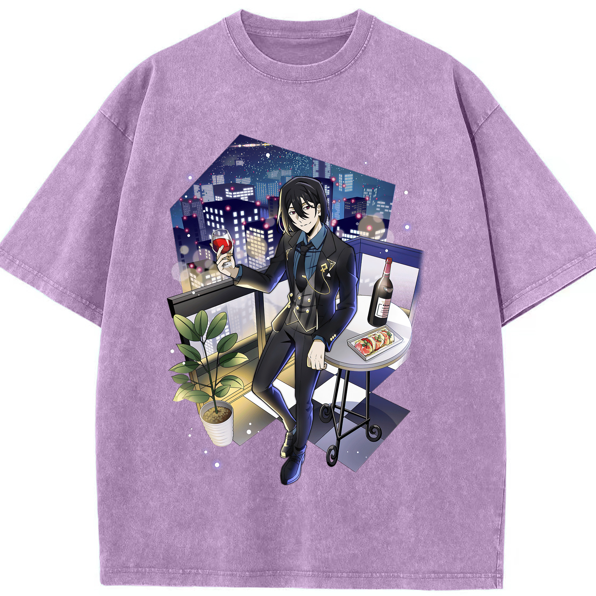（画像用） 文豪ストレイドッグス Bungo Stray Dogs 綿100% ヴィンテージ風 半袖Tシャツ（フロントプリント）