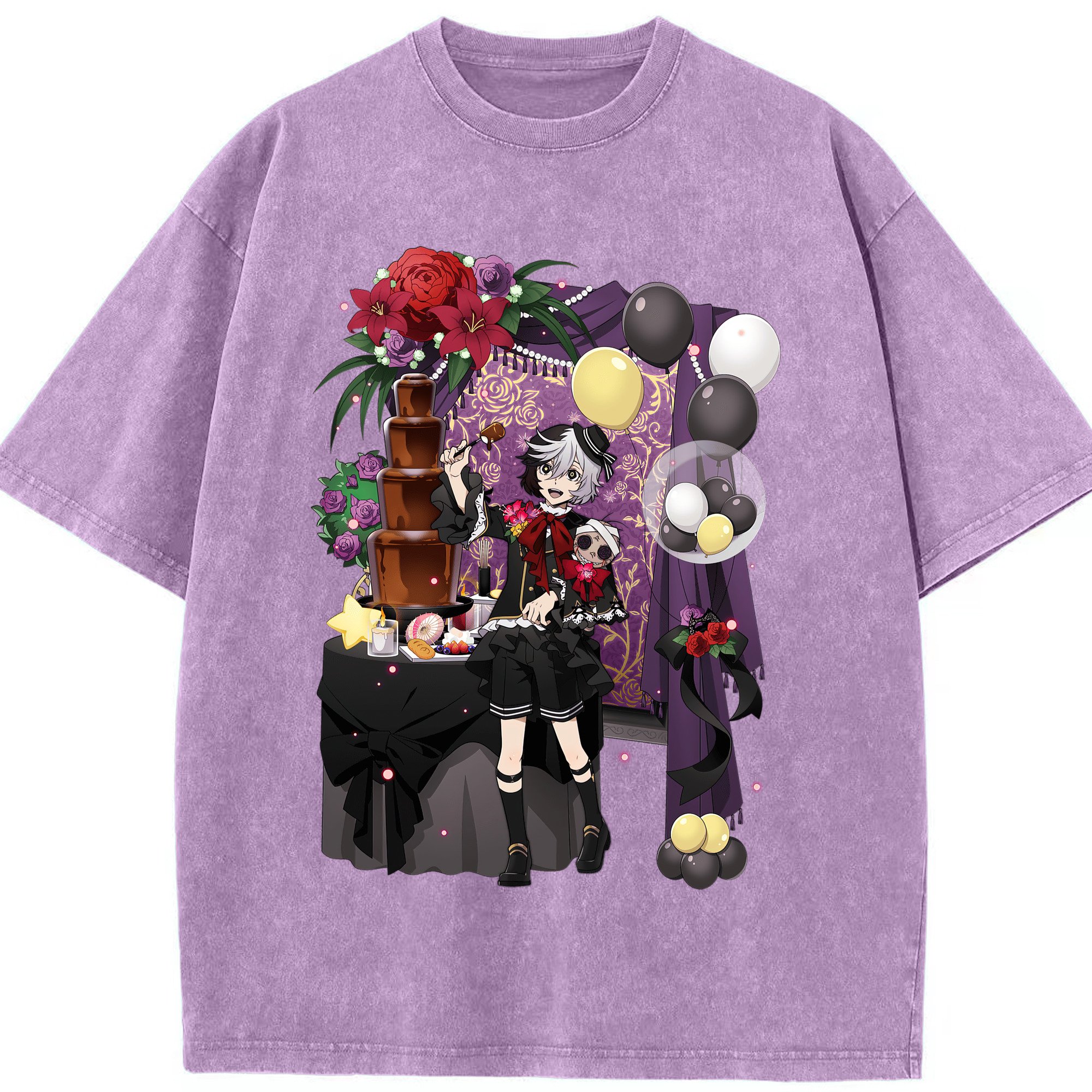 （画像用） 文豪ストレイドッグス Bungo Stray Dogs 綿100% ヴィンテージ風 半袖Tシャツ（フロントプリント）