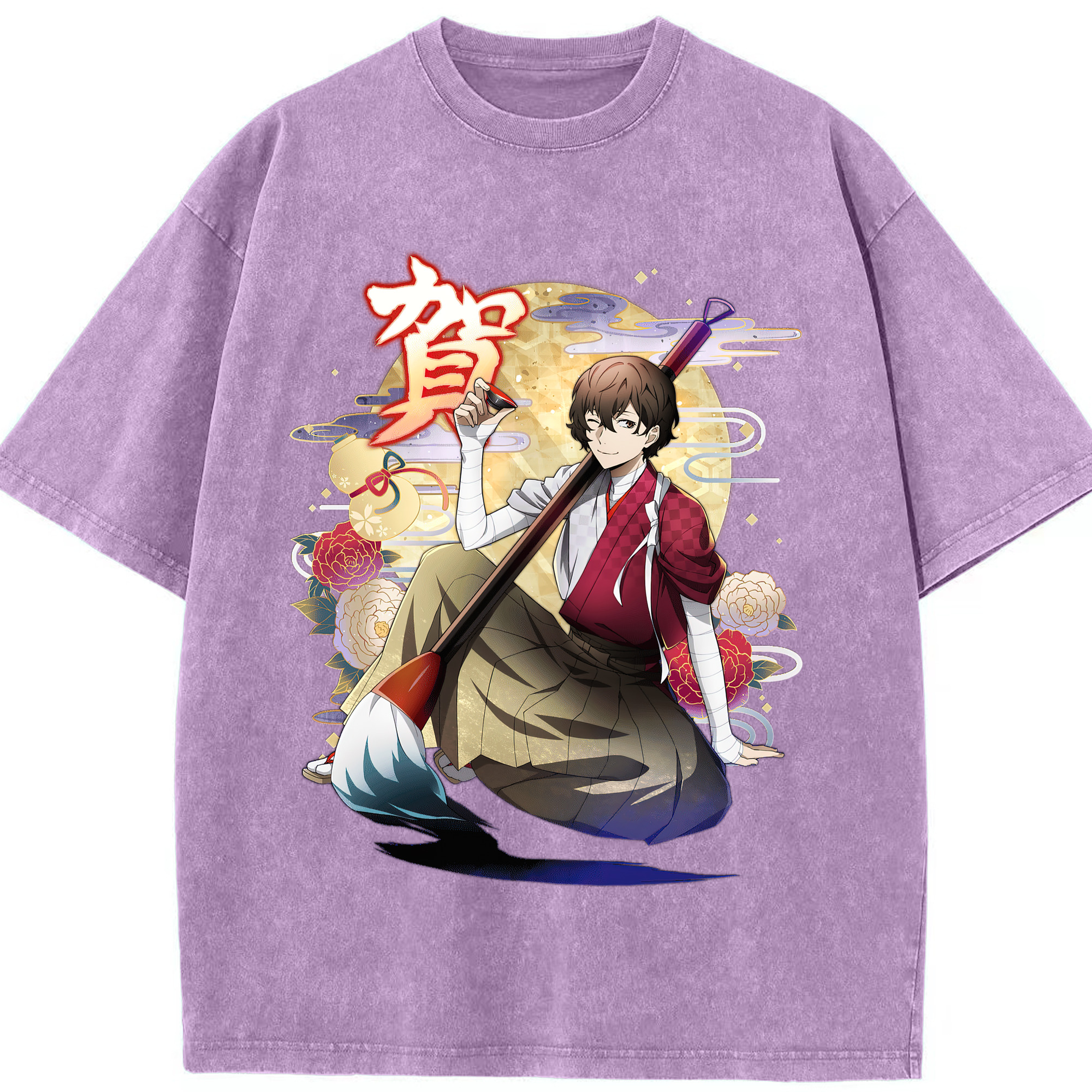 （画像用） 文豪ストレイドッグス Bungo Stray Dogs 綿100% ヴィンテージ風 半袖Tシャツ（フロントプリント）