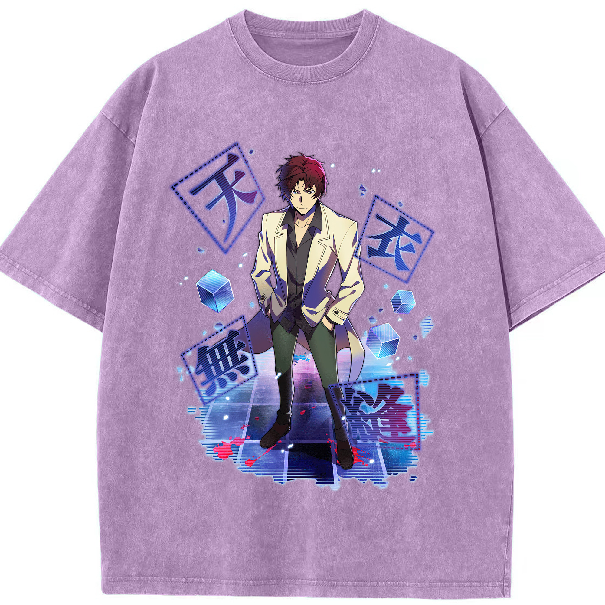 （画像用） 文豪ストレイドッグス Bungo Stray Dogs 綿100% ヴィンテージ風 半袖Tシャツ（フロントプリント）