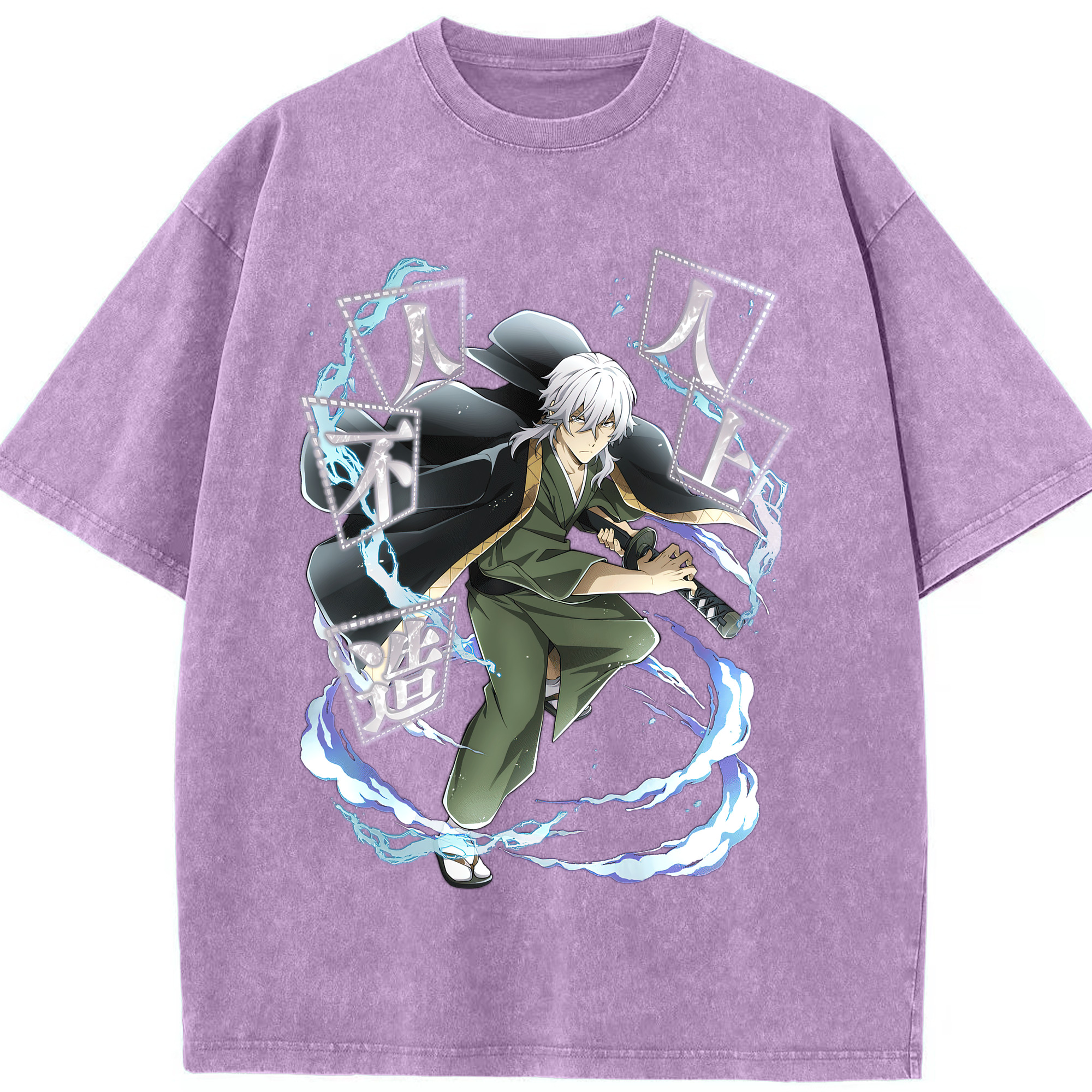 （画像用） 文豪ストレイドッグス Bungo Stray Dogs 綿100% ヴィンテージ風 半袖Tシャツ（フロントプリント）