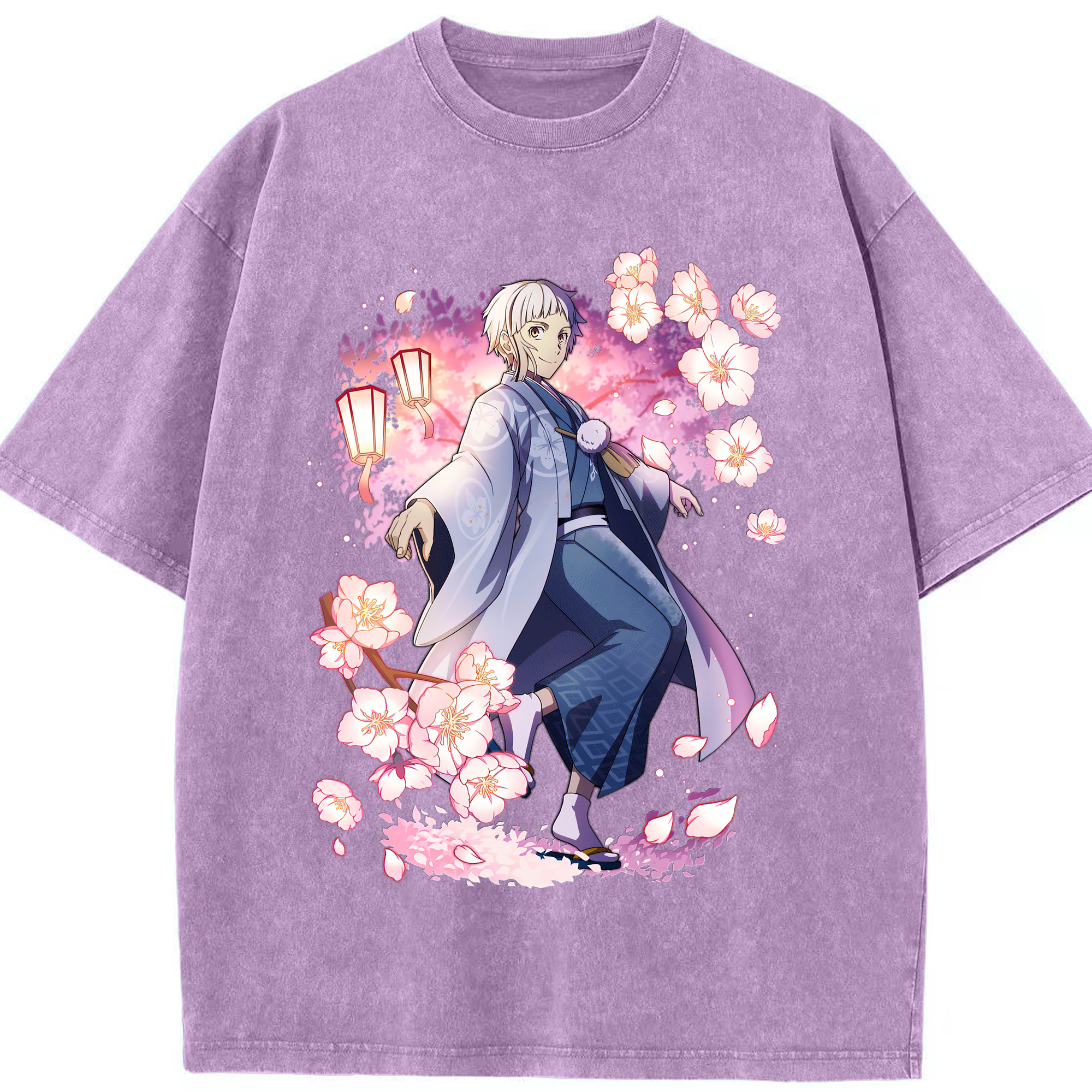 （画像用） 文豪ストレイドッグス Bungo Stray Dogs 綿100% ヴィンテージ風 半袖Tシャツ（フロントプリント）