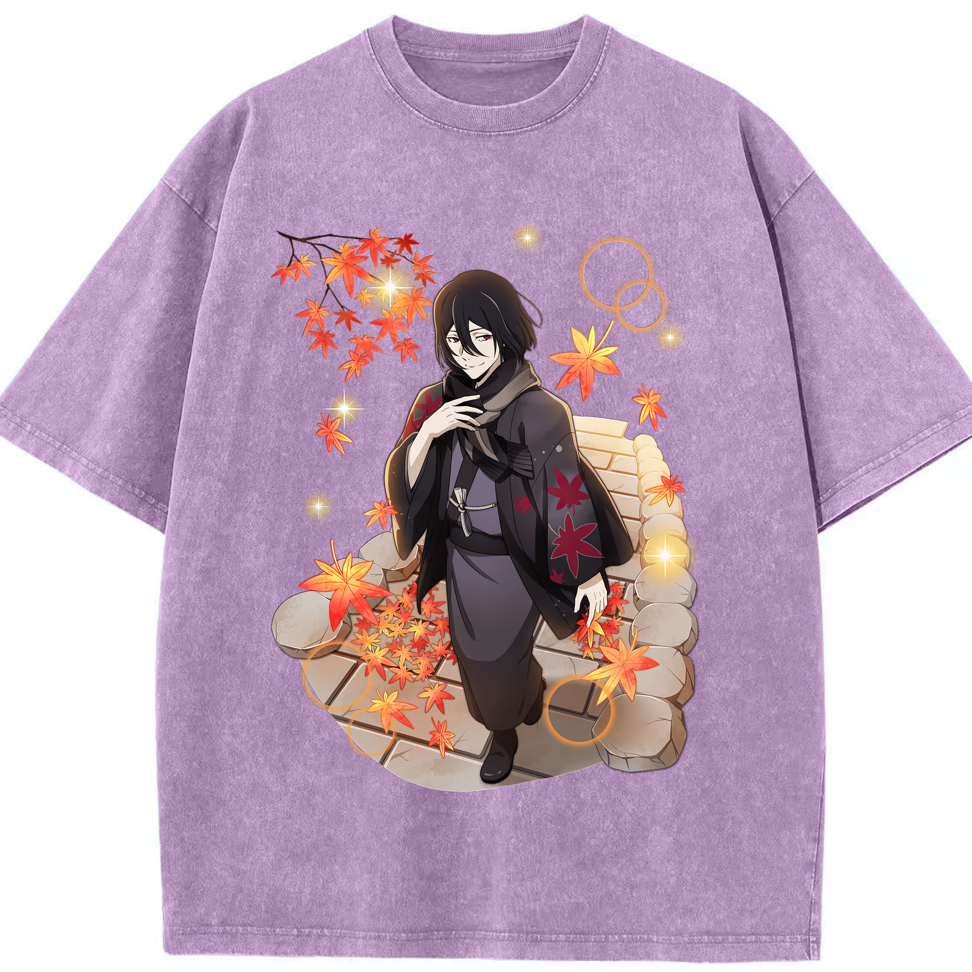（画像用） 文豪ストレイドッグス Bungo Stray Dogs 綿100% ヴィンテージ風 半袖Tシャツ（フロントプリント）