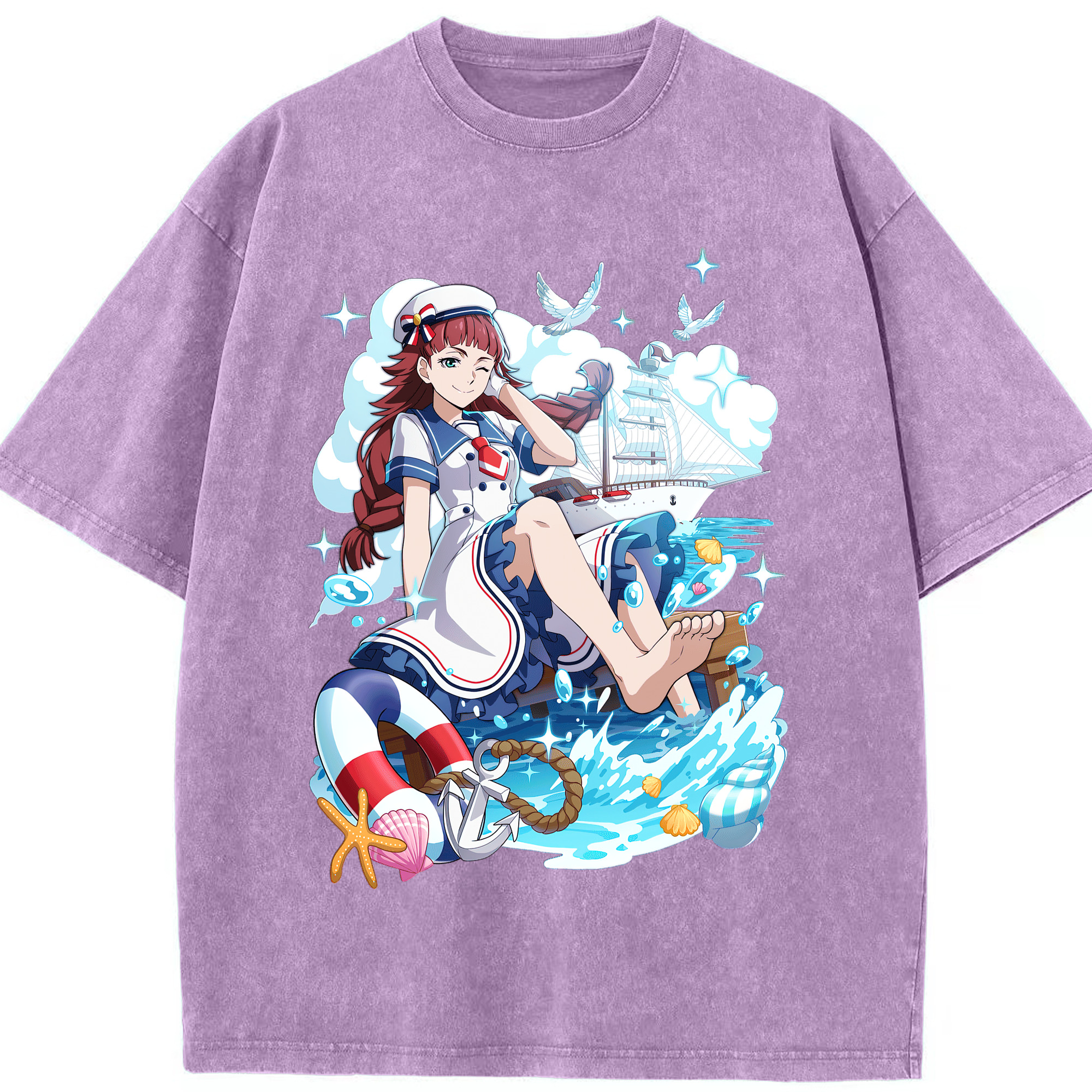 （画像用） 文豪ストレイドッグス Bungo Stray Dogs 綿100% ヴィンテージ風 半袖Tシャツ（フロントプリント）