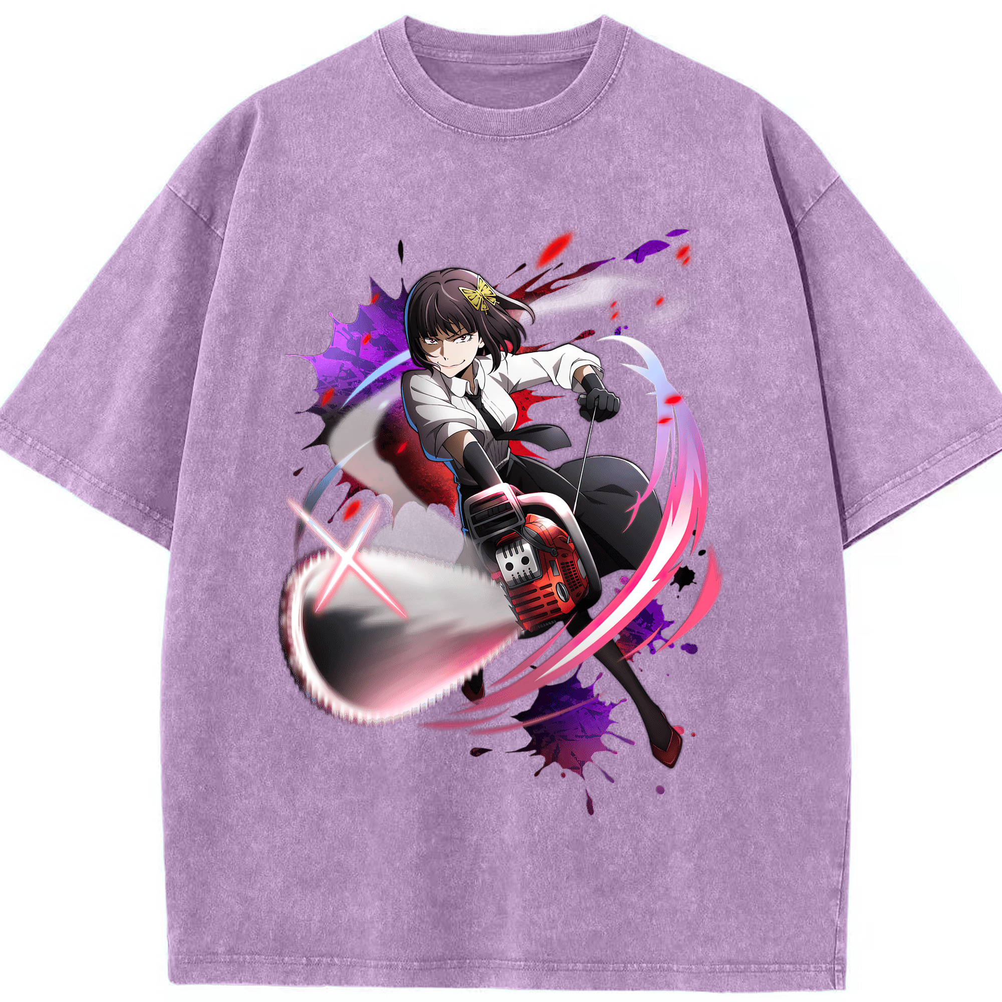 （画像用） 文豪ストレイドッグス Bungo Stray Dogs 綿100% ヴィンテージ風 半袖Tシャツ（フロントプリント）