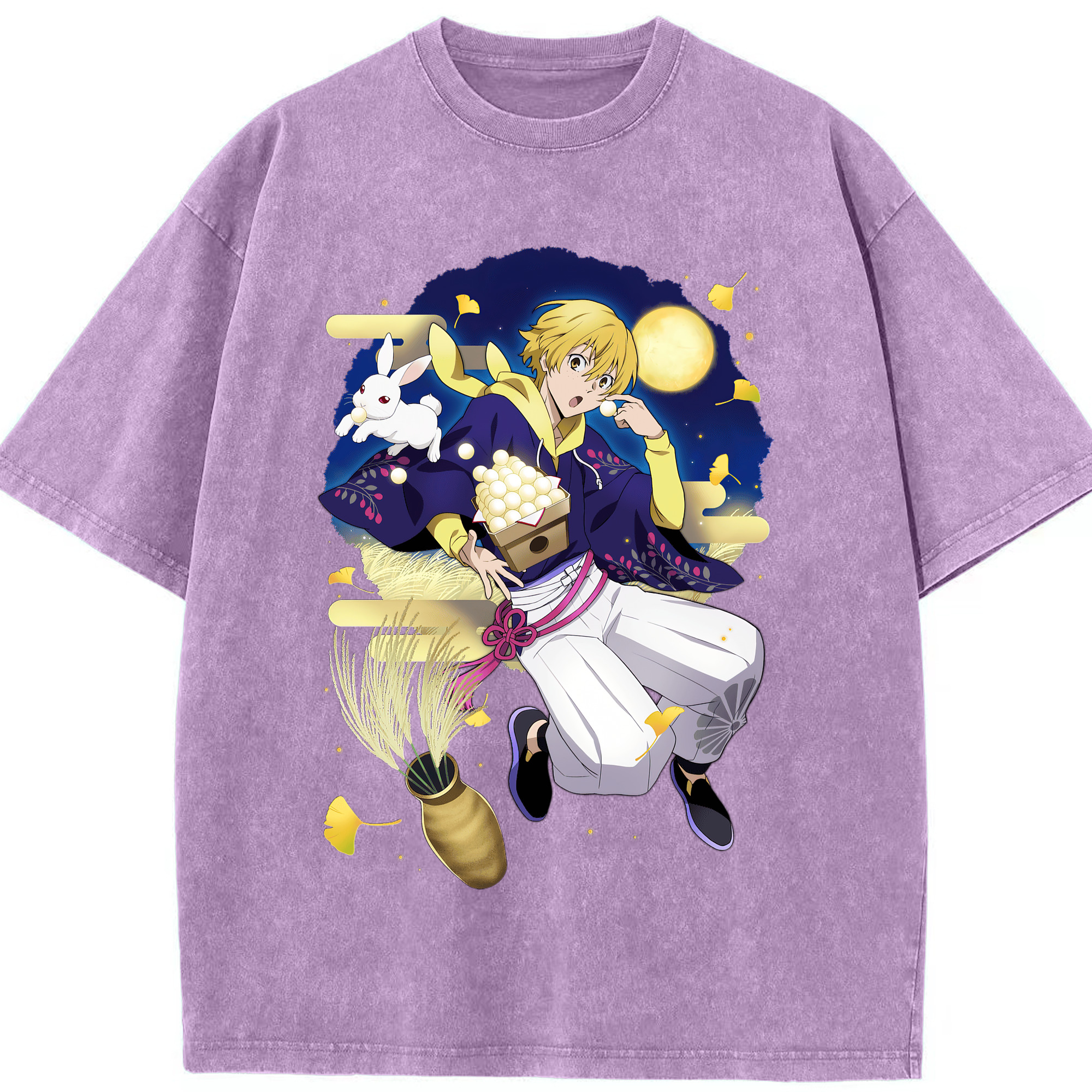 （画像用） 文豪ストレイドッグス Bungo Stray Dogs 綿100% ヴィンテージ風 半袖Tシャツ（フロントプリント）