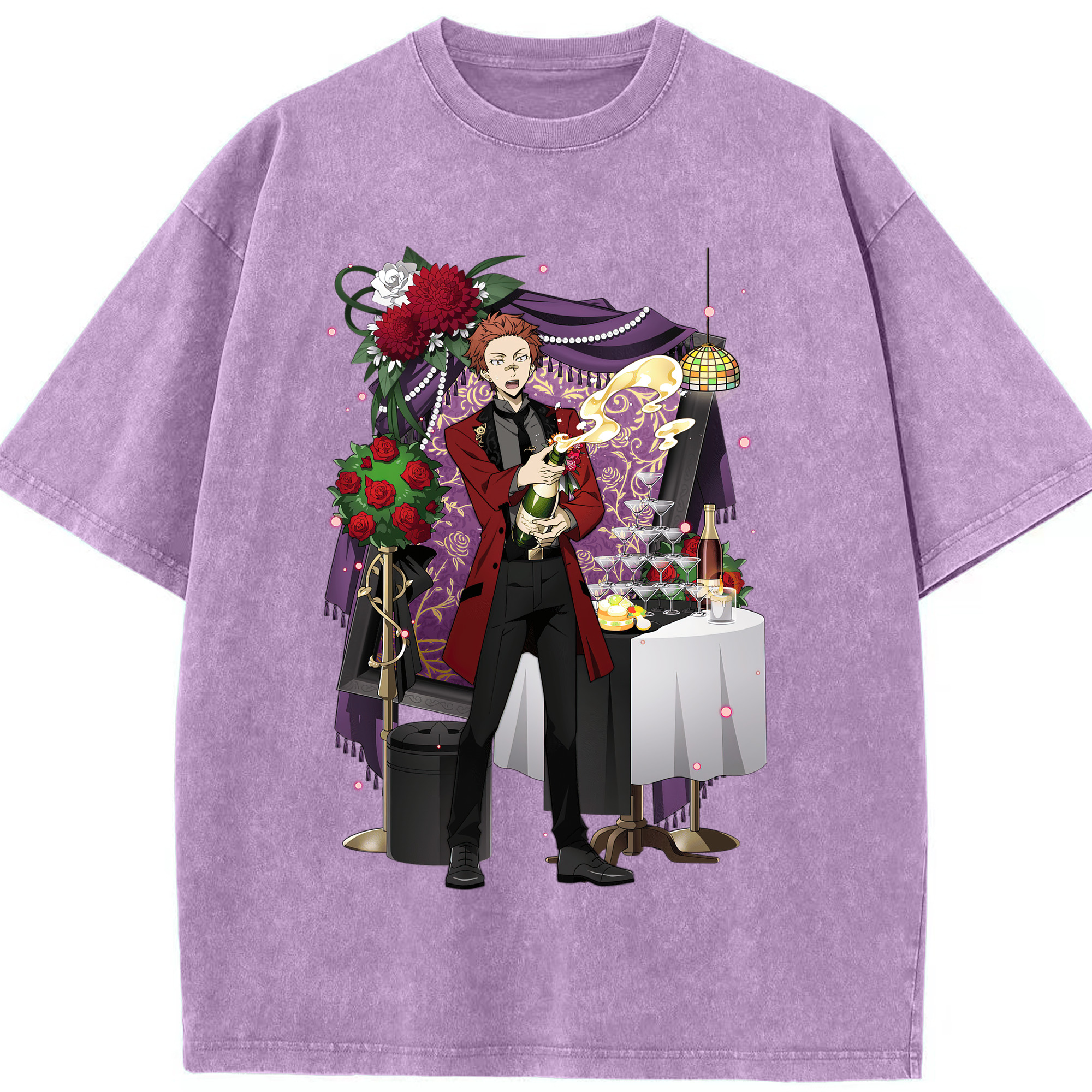 （画像用） 文豪ストレイドッグス Bungo Stray Dogs 綿100% ヴィンテージ風 半袖Tシャツ（フロントプリント）