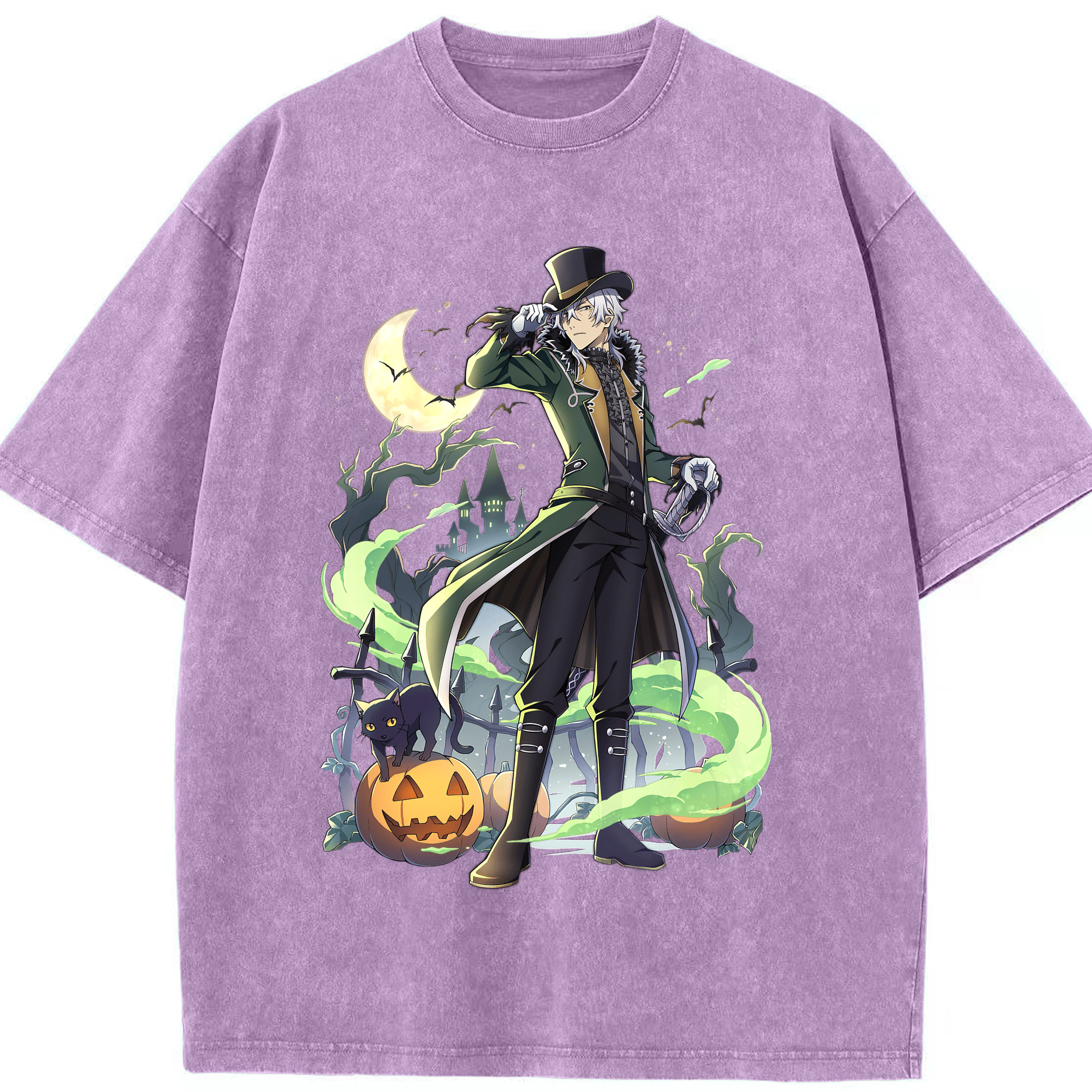 （画像用） 文豪ストレイドッグス Bungo Stray Dogs 綿100% ヴィンテージ風 半袖Tシャツ（フロントプリント）