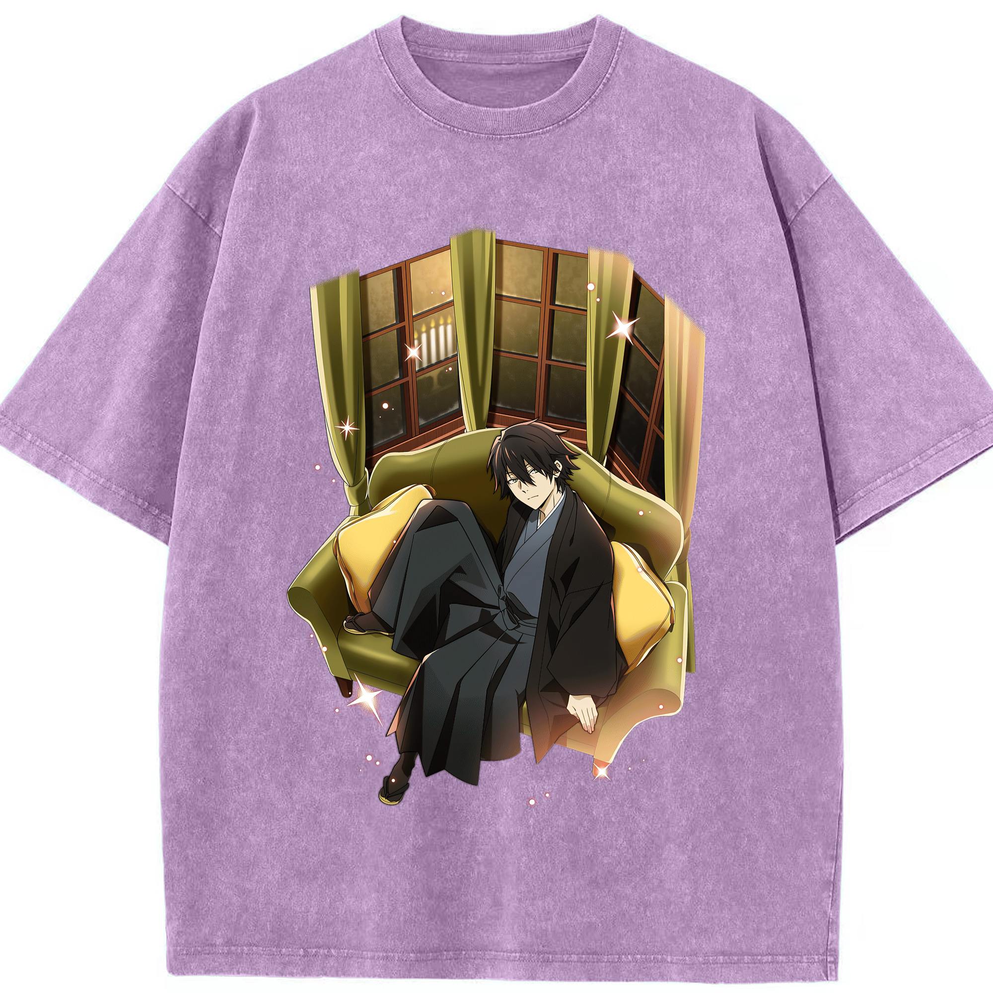 （画像用） 文豪ストレイドッグス Bungo Stray Dogs 綿100% ヴィンテージ風 半袖Tシャツ（フロントプリント）