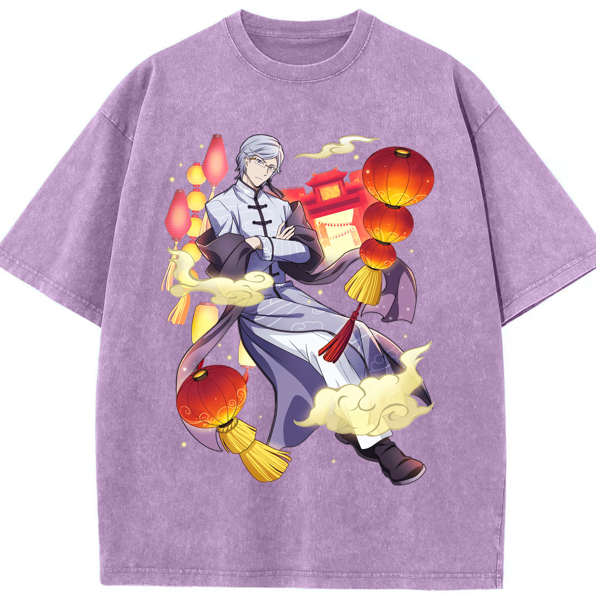 （画像用） 文豪ストレイドッグス Bungo Stray Dogs 綿100% ヴィンテージ風 半袖Tシャツ（フロントプリント）
