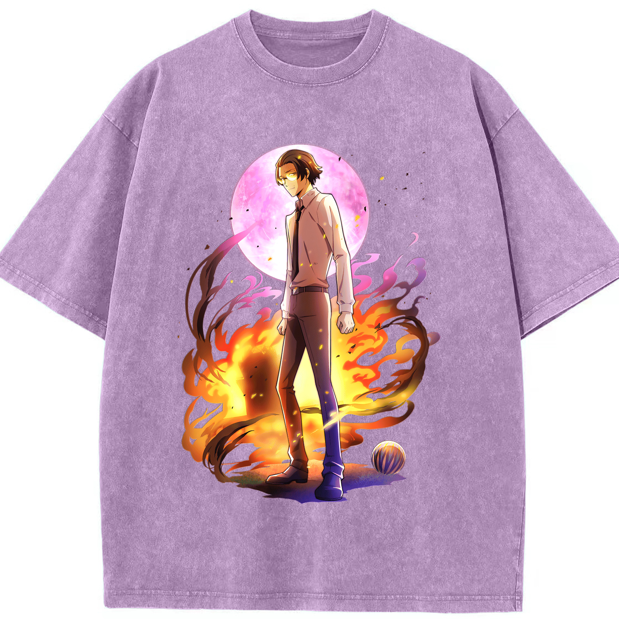 （画像用） 文豪ストレイドッグス Bungo Stray Dogs 綿100% ヴィンテージ風 半袖Tシャツ（フロントプリント）