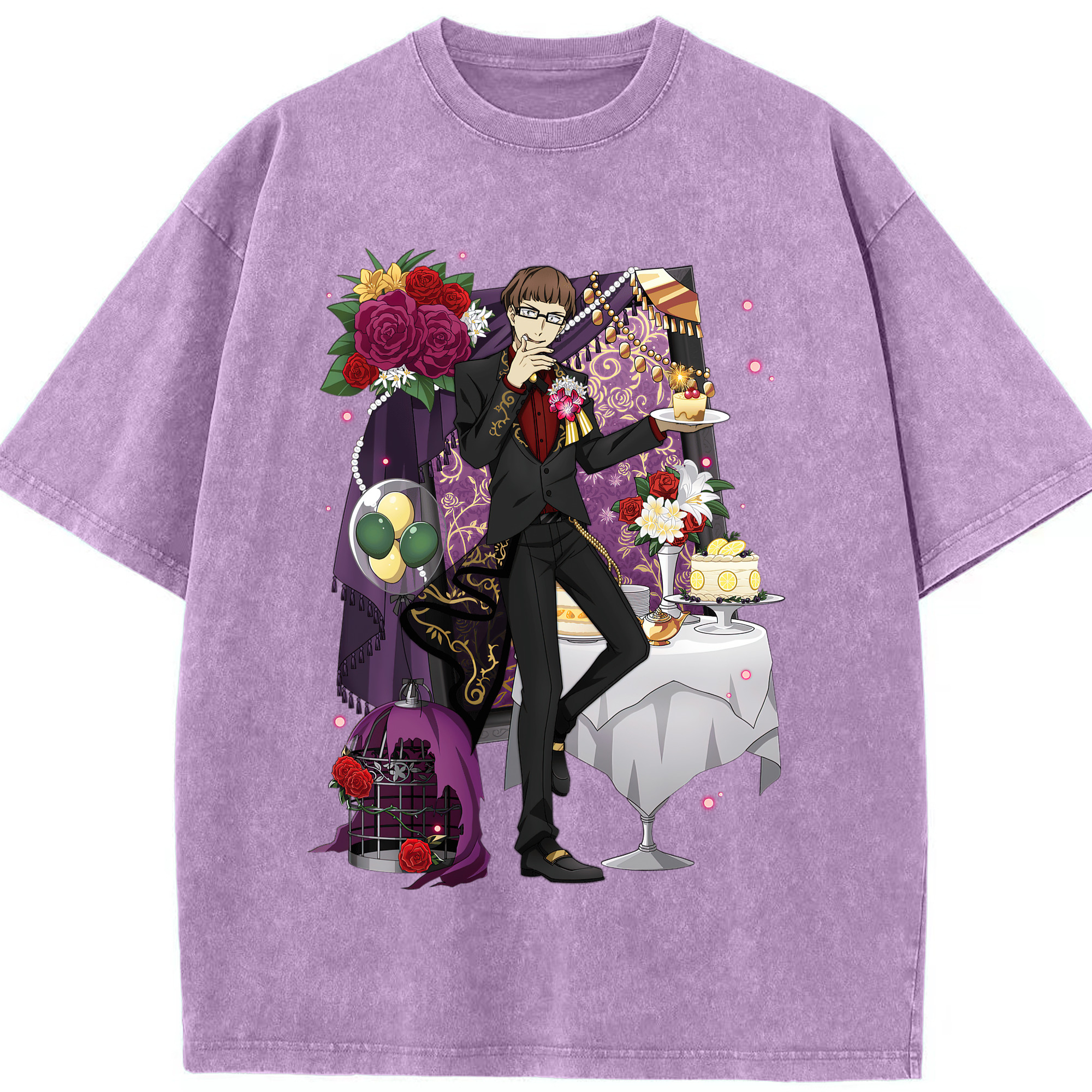 （画像用） 文豪ストレイドッグス Bungo Stray Dogs 綿100% ヴィンテージ風 半袖Tシャツ（フロントプリント）
