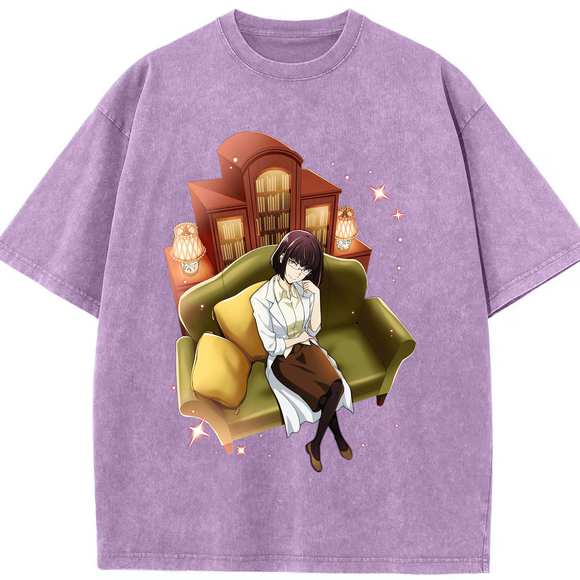 （画像用） 文豪ストレイドッグス Bungo Stray Dogs 綿100% ヴィンテージ風 半袖Tシャツ（フロントプリント）