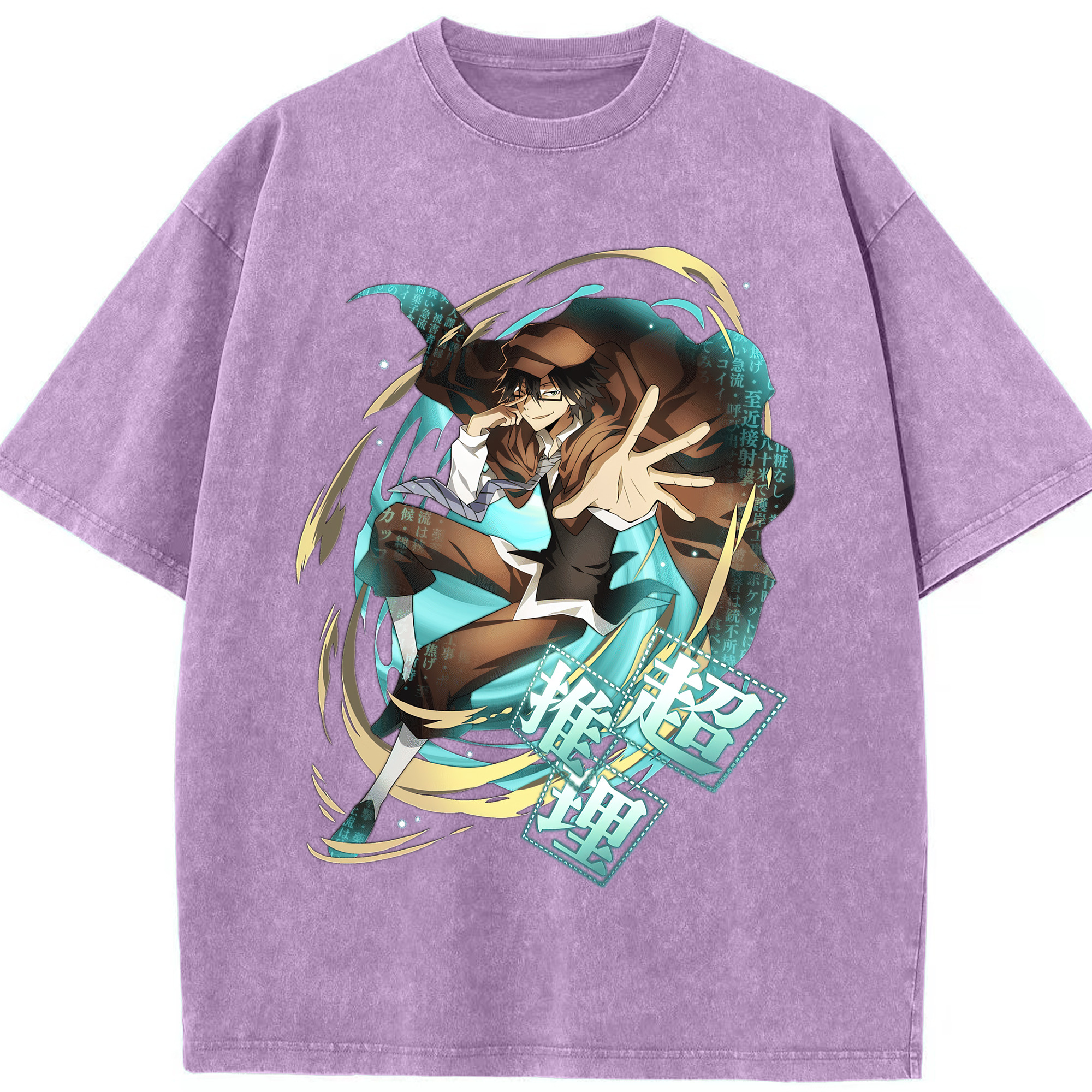 （画像用） 文豪ストレイドッグス Bungo Stray Dogs 綿100% ヴィンテージ風 半袖Tシャツ（フロントプリント）