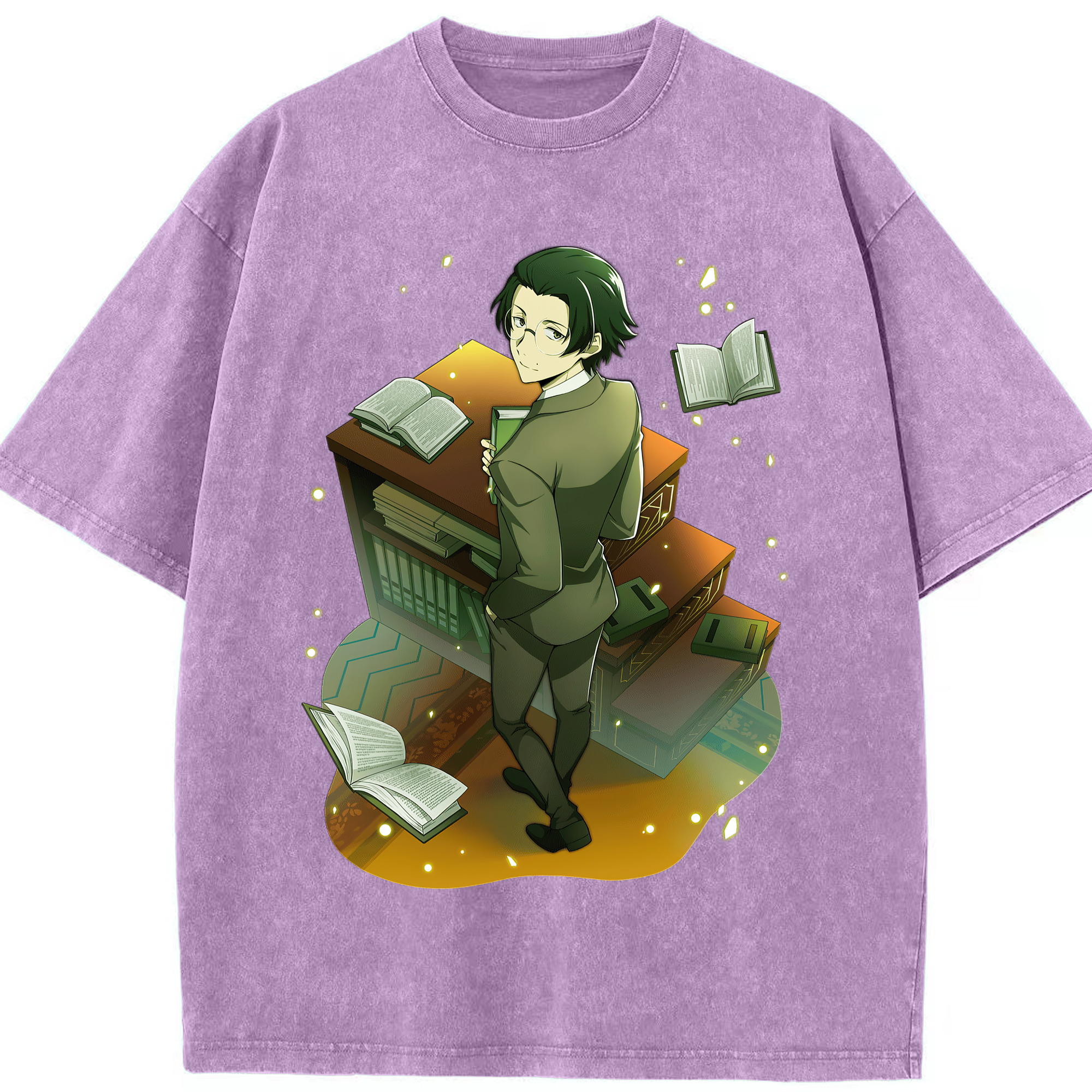 （画像用） 文豪ストレイドッグス Bungo Stray Dogs 綿100% ヴィンテージ風 半袖Tシャツ（フロントプリント）