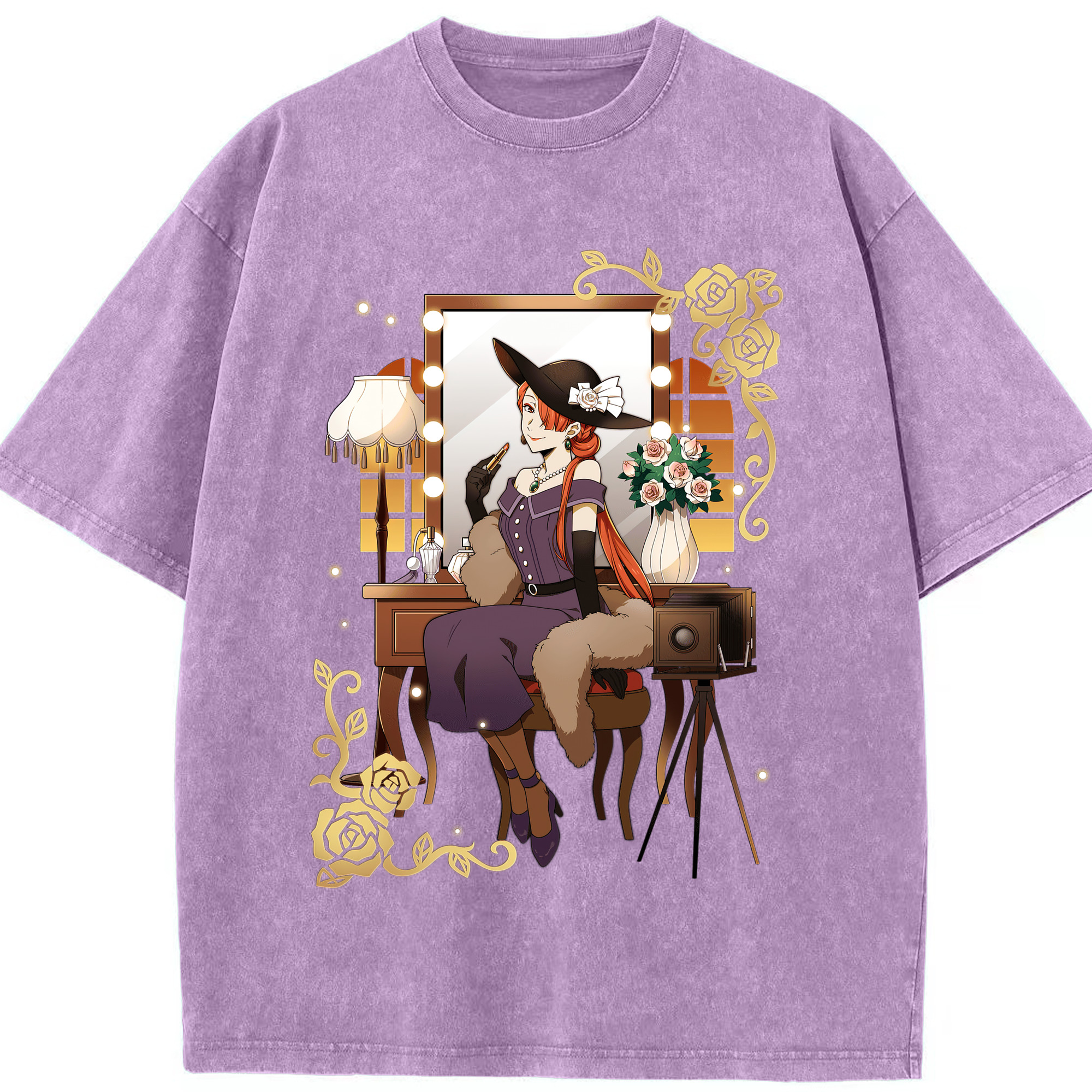 （画像用） 文豪ストレイドッグス Bungo Stray Dogs 綿100% ヴィンテージ風 半袖Tシャツ（フロントプリント）