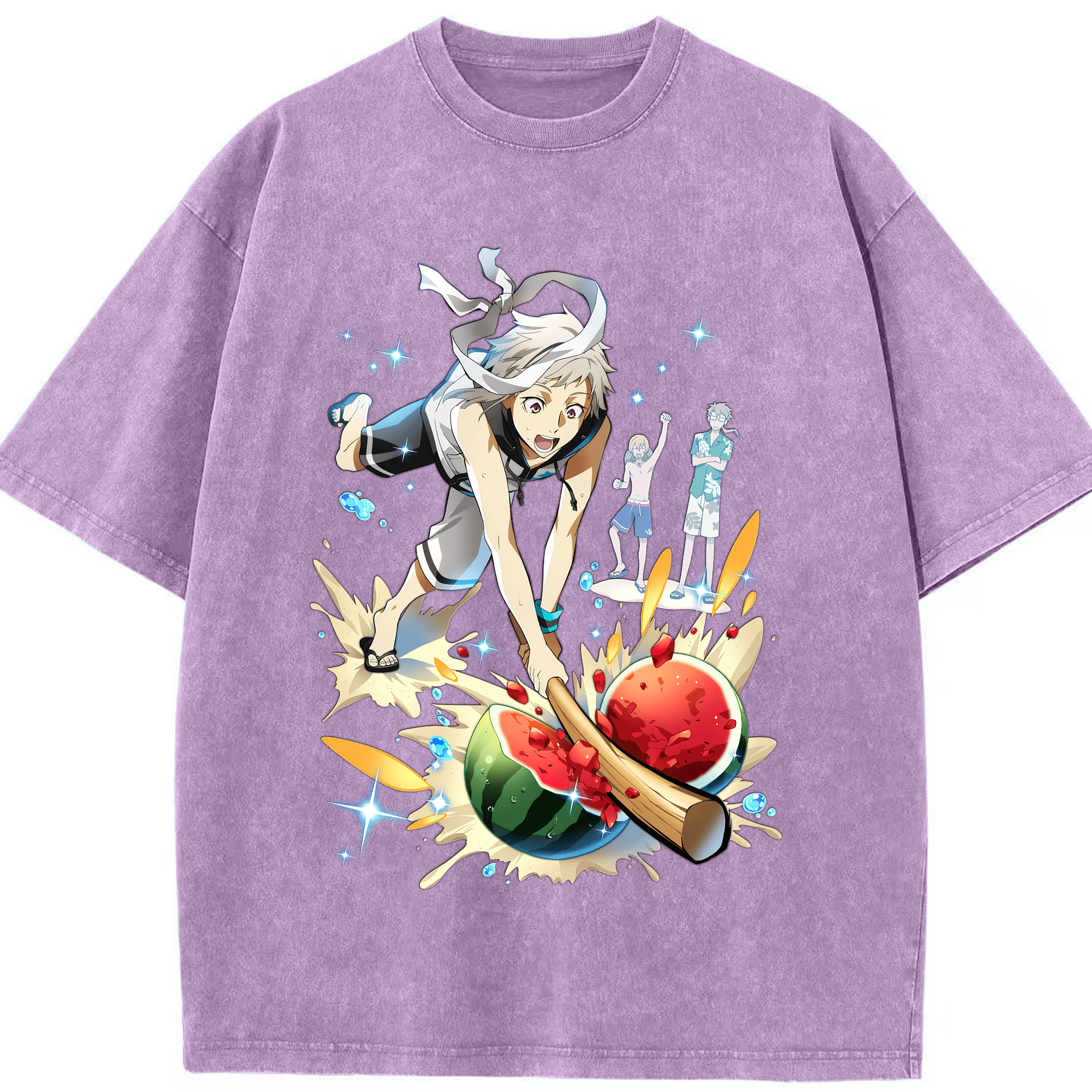 （画像用） 文豪ストレイドッグス Bungo Stray Dogs 綿100% ヴィンテージ風 半袖Tシャツ（フロントプリント）