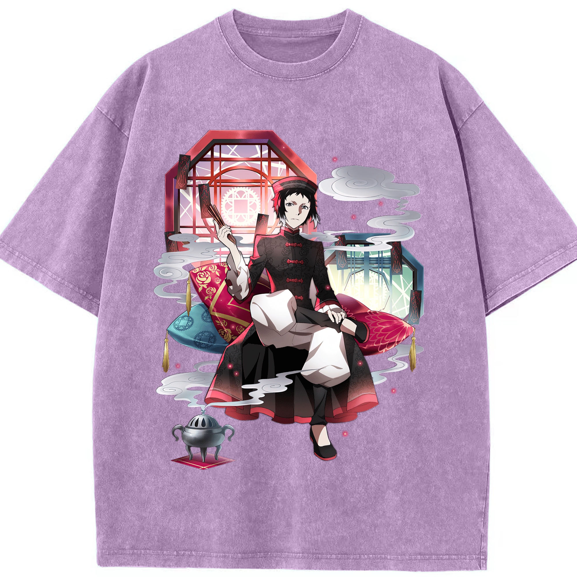 （画像用） 文豪ストレイドッグス Bungo Stray Dogs 綿100% ヴィンテージ風 半袖Tシャツ（フロントプリント）