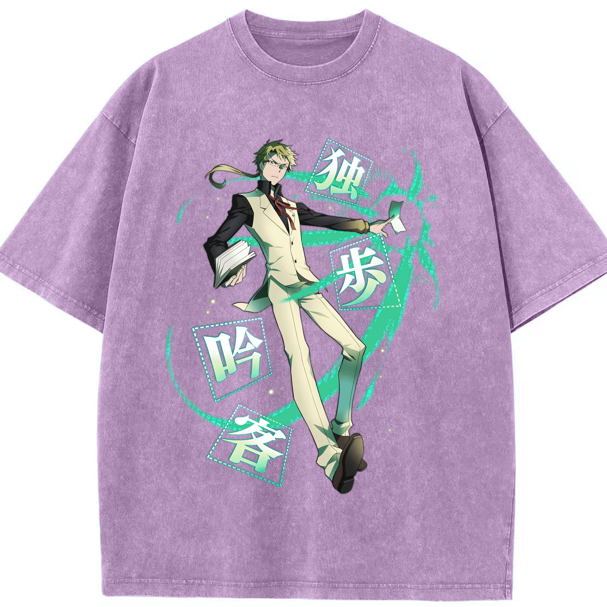 （画像用） 文豪ストレイドッグス Bungo Stray Dogs 綿100% ヴィンテージ風 半袖Tシャツ（フロントプリント）