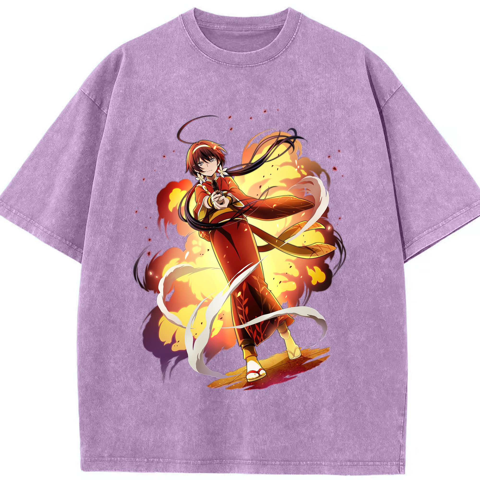 （画像用） 文豪ストレイドッグス Bungo Stray Dogs 綿100% ヴィンテージ風 半袖Tシャツ（フロントプリント）