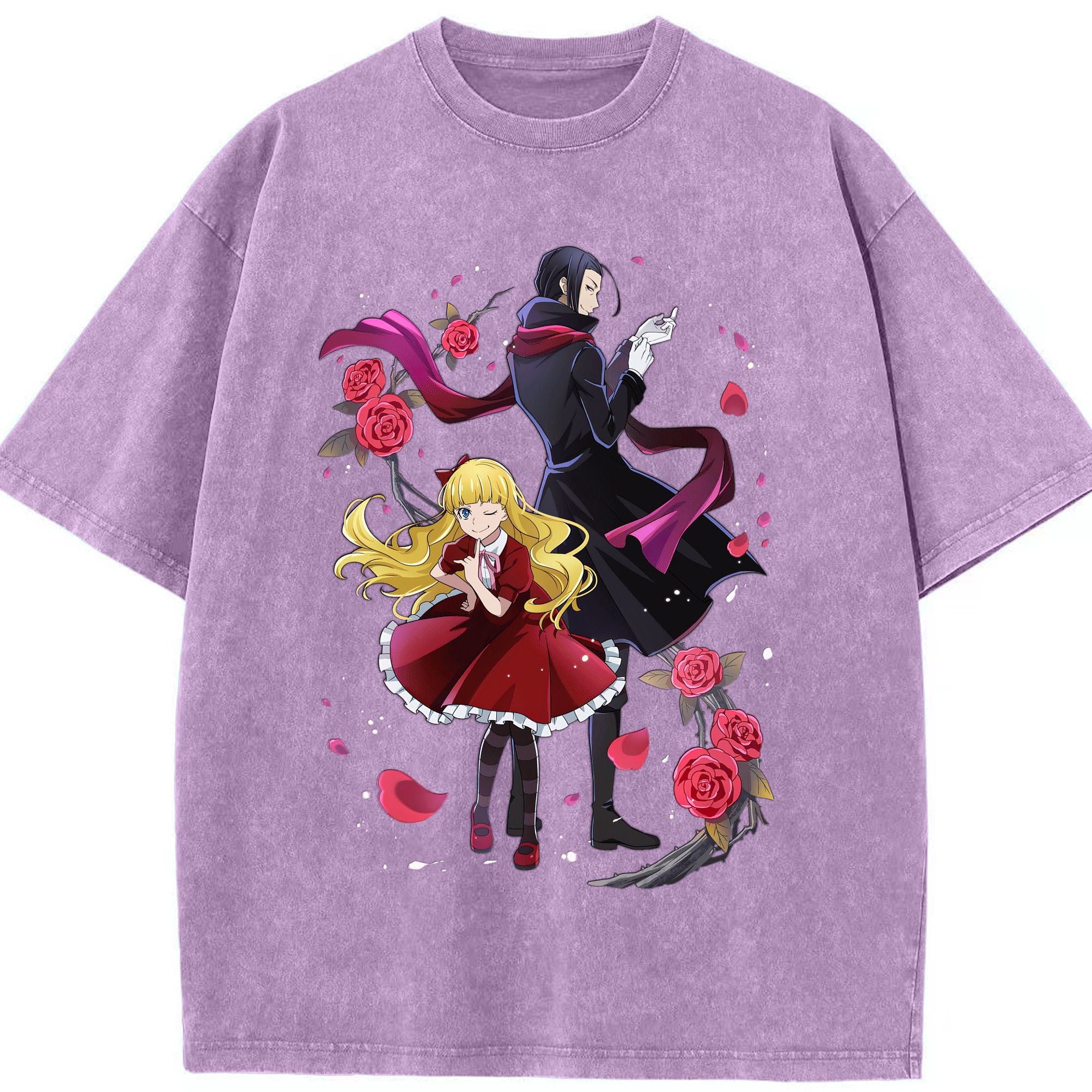 （画像用） 文豪ストレイドッグス Bungo Stray Dogs 綿100% ヴィンテージ風 半袖Tシャツ（フロントプリント）