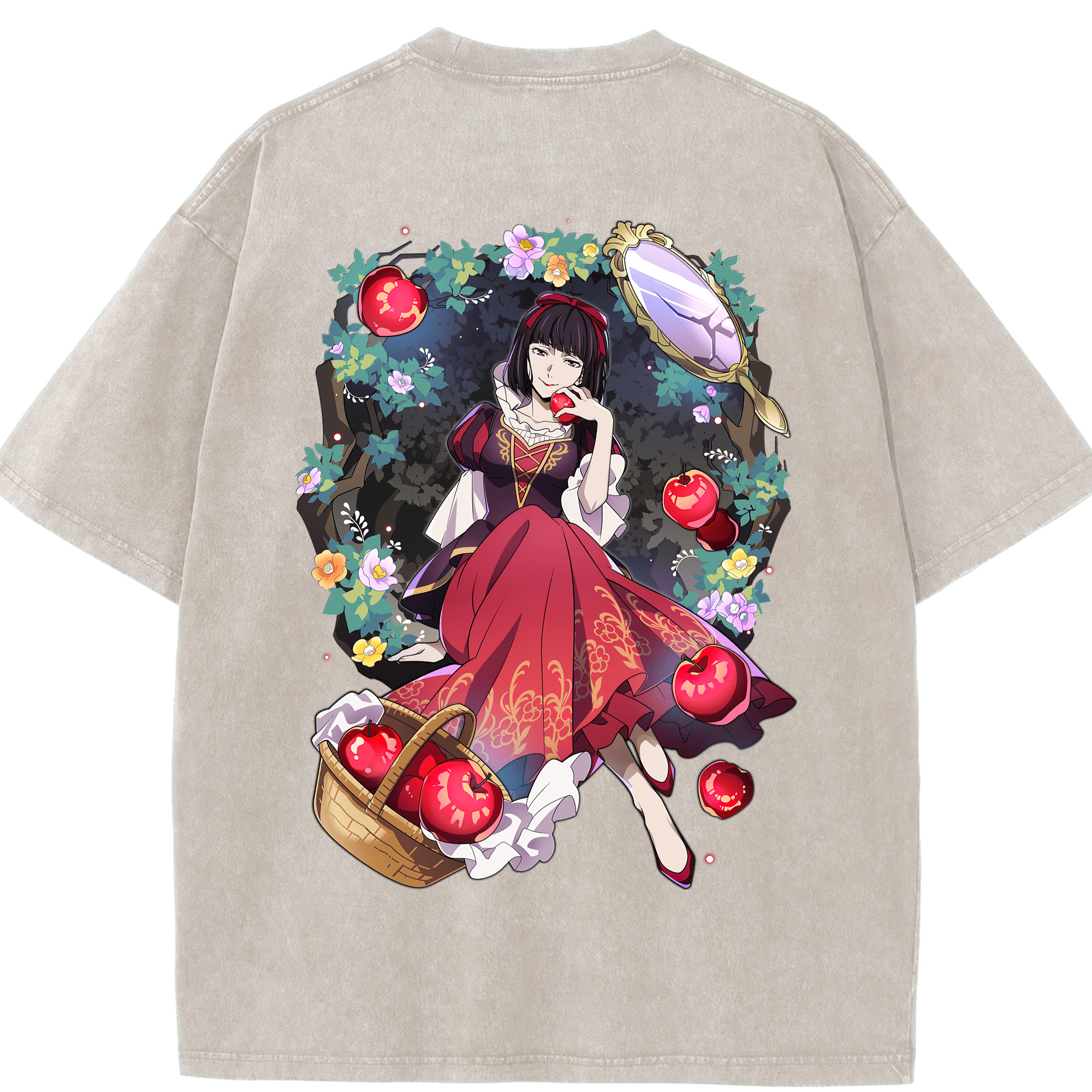 （画像用） 文豪ストレイドッグス Bungo Stray Dogs 綿100% ヴィンテージ風 半袖Tシャツ（背面プリント）
