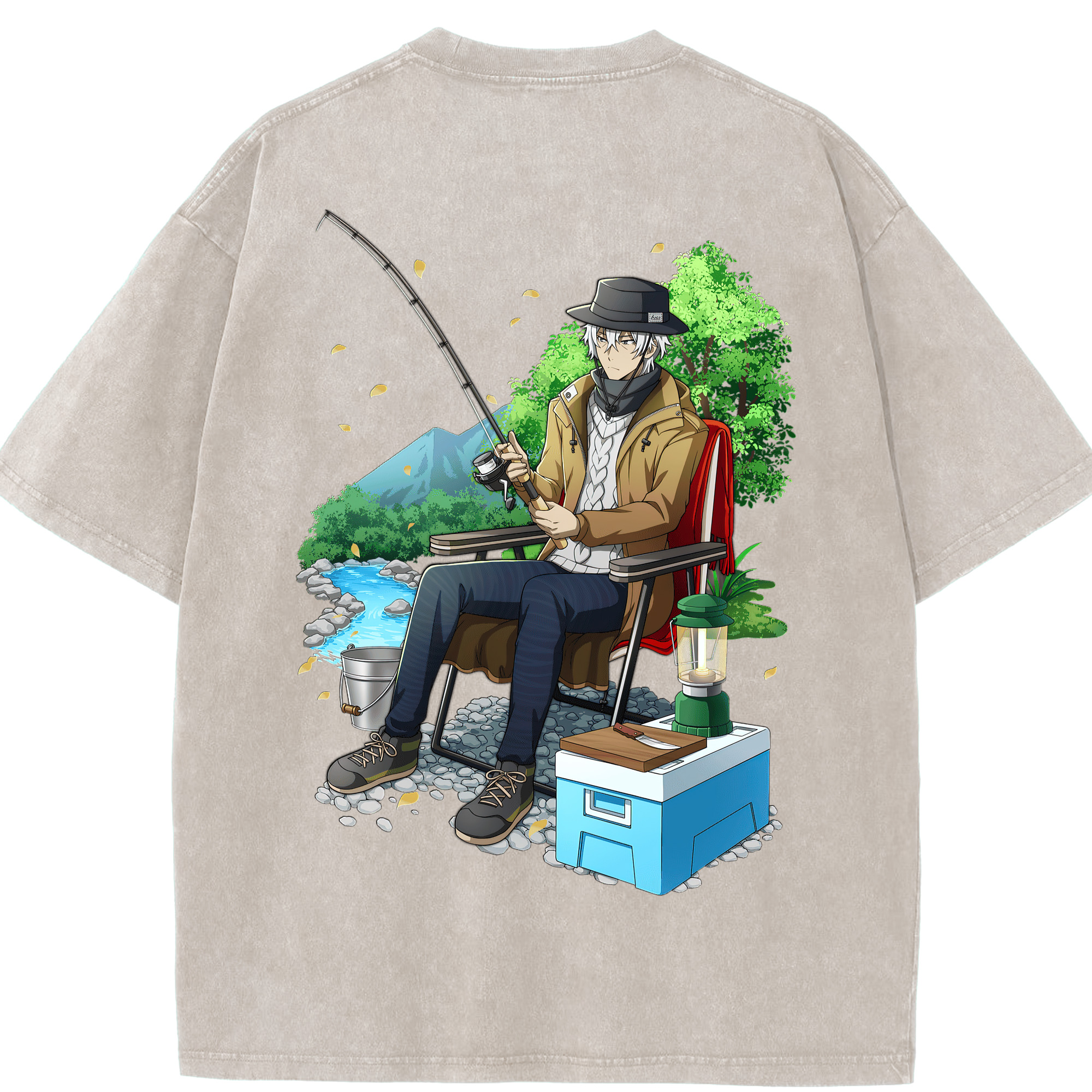 （画像用） 文豪ストレイドッグス Bungo Stray Dogs 綿100% ヴィンテージ風 半袖Tシャツ（背面プリント）