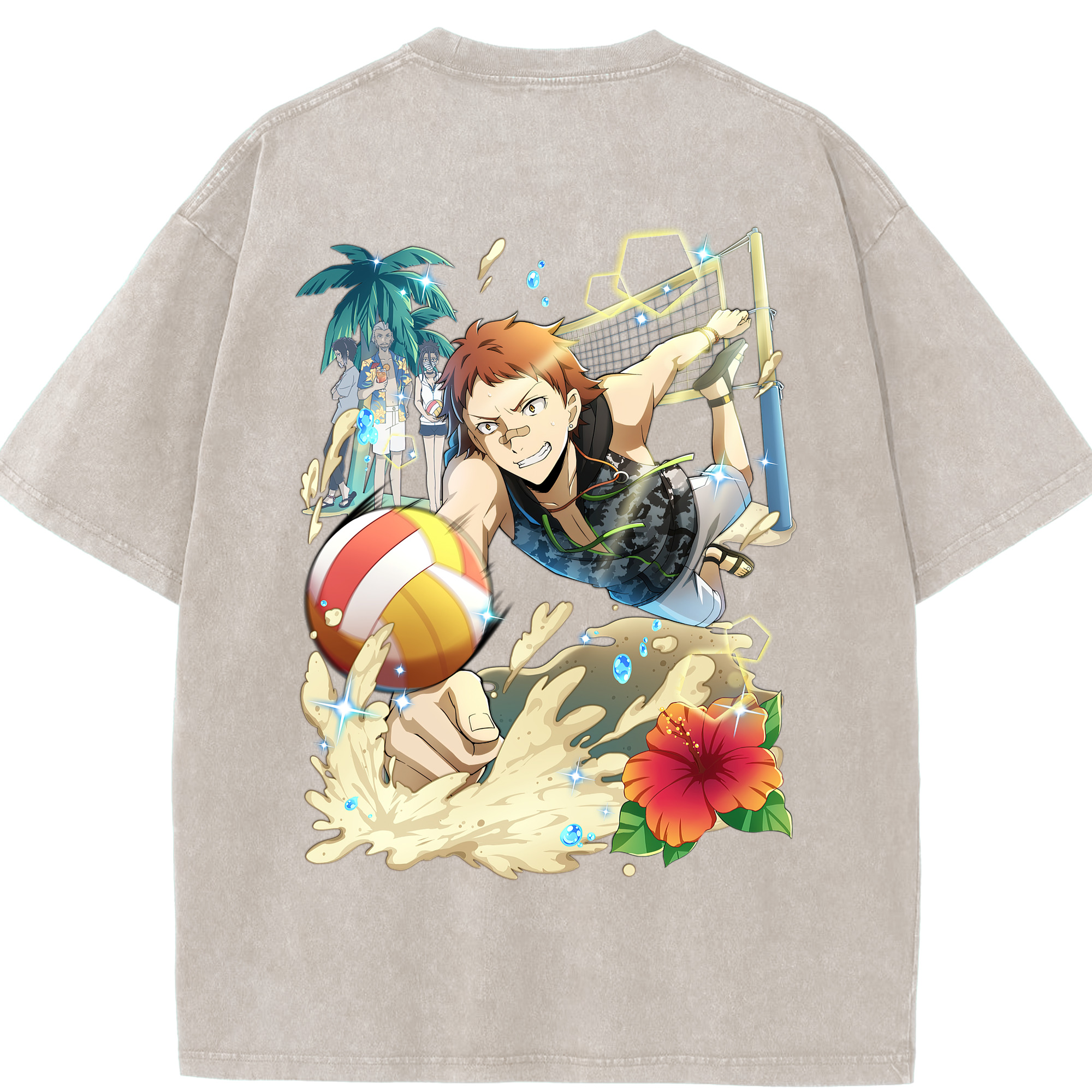 （画像用） 文豪ストレイドッグス Bungo Stray Dogs 綿100% ヴィンテージ風 半袖Tシャツ（背面プリント）