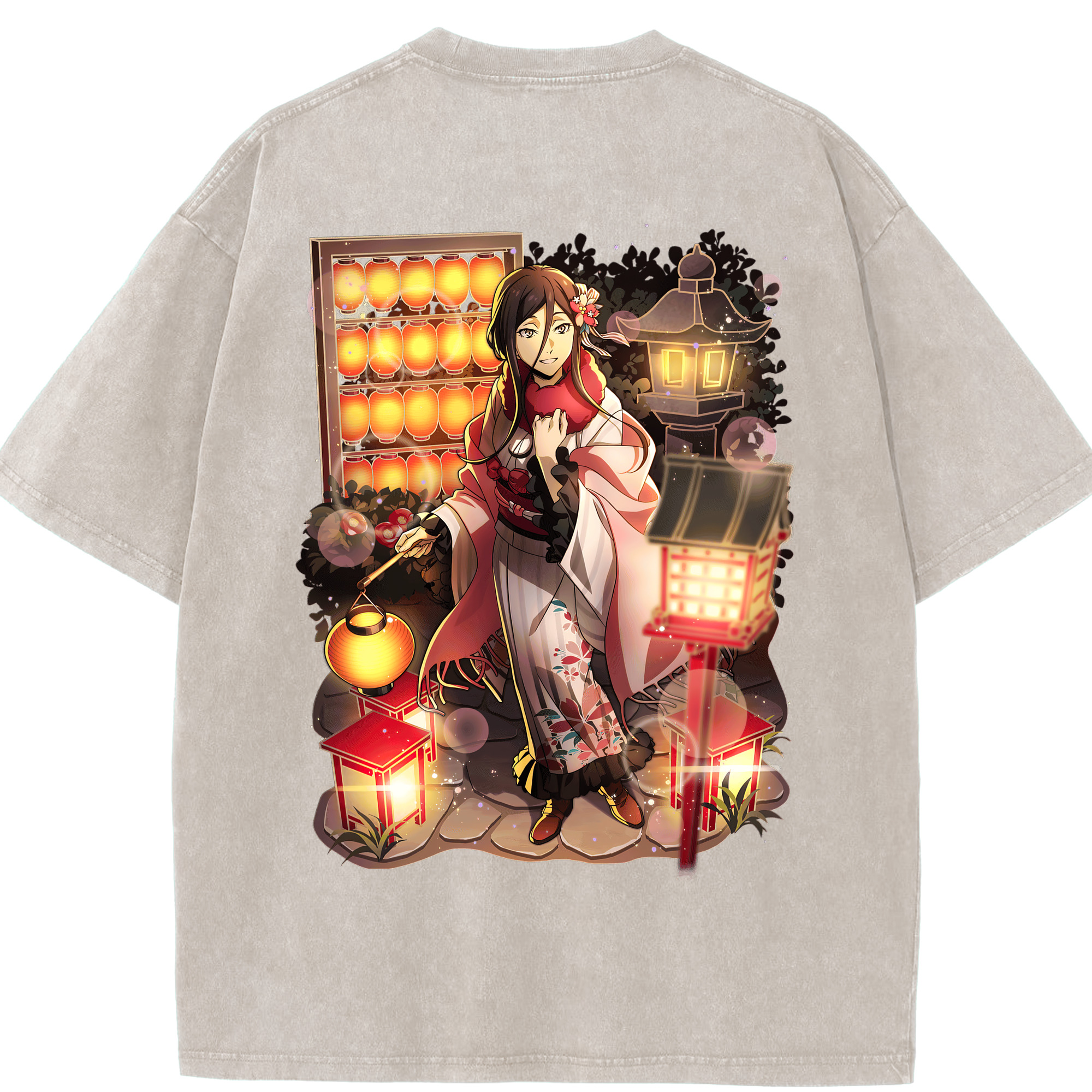 （画像用） 文豪ストレイドッグス Bungo Stray Dogs 綿100% ヴィンテージ風 半袖Tシャツ（背面プリント）