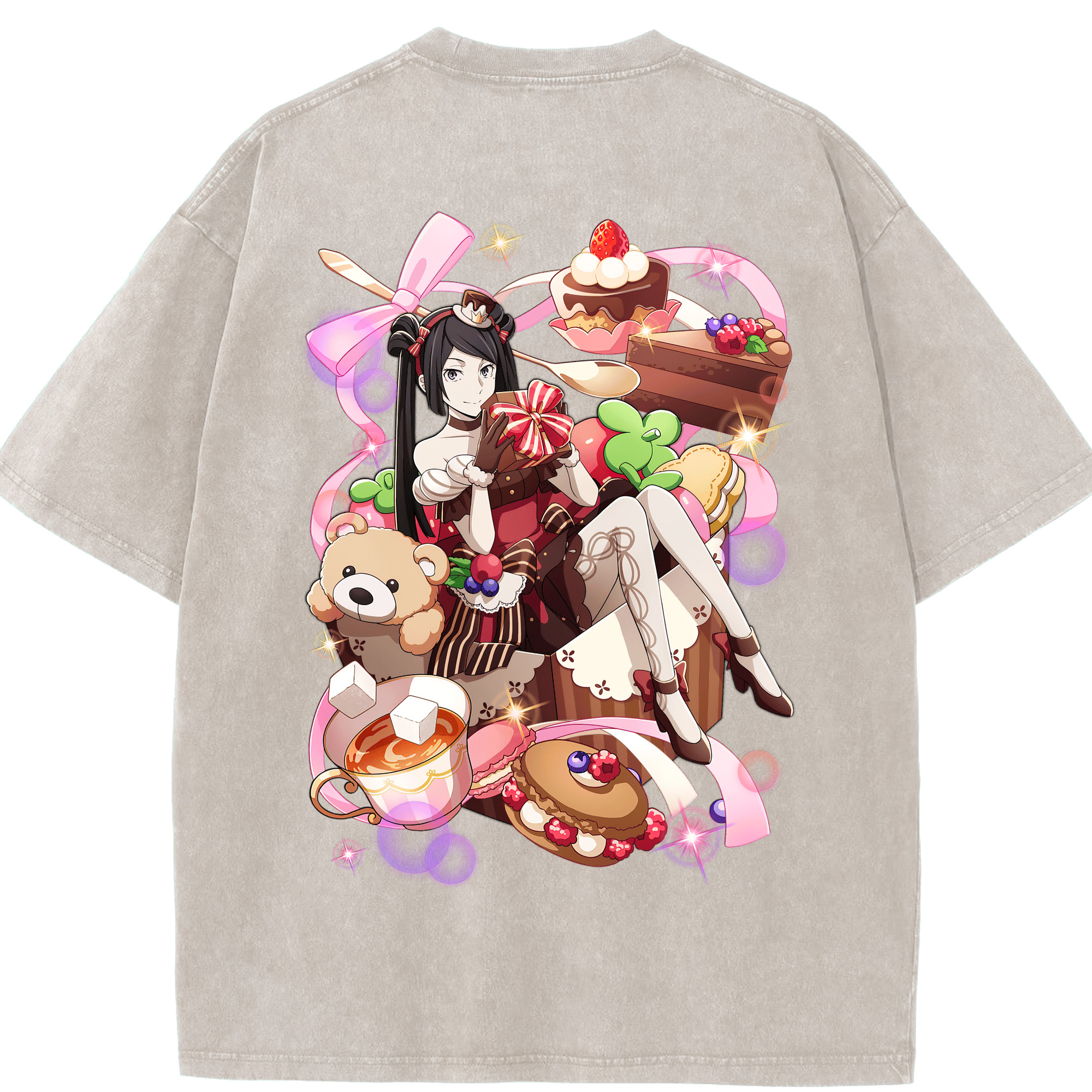 （画像用） 文豪ストレイドッグス Bungo Stray Dogs 綿100% ヴィンテージ風 半袖Tシャツ（背面プリント）