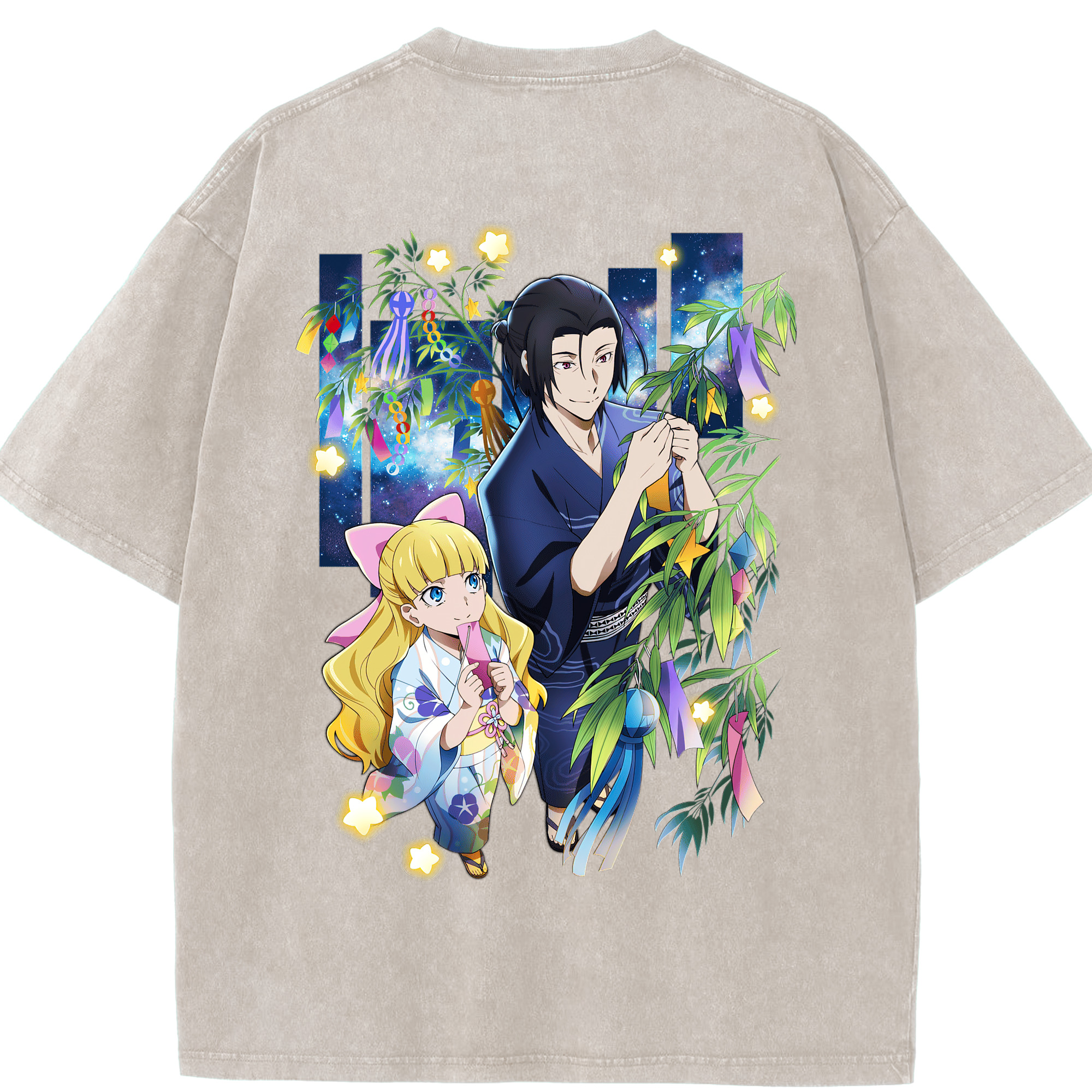 （画像用） 文豪ストレイドッグス Bungo Stray Dogs 綿100% ヴィンテージ風 半袖Tシャツ（背面プリント）