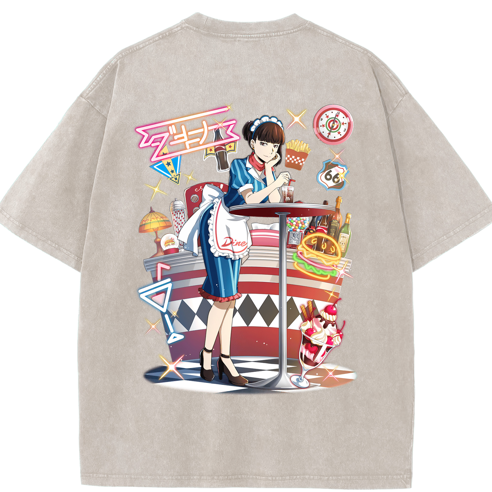 （画像用） 文豪ストレイドッグス Bungo Stray Dogs 綿100% ヴィンテージ風 半袖Tシャツ（背面プリント）