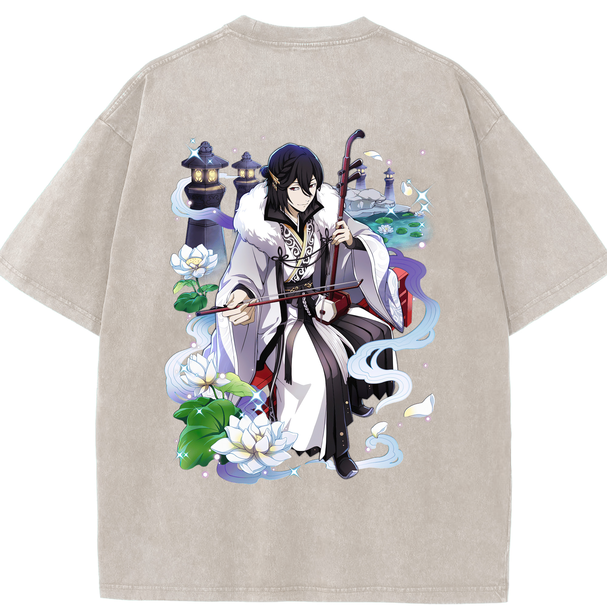 （画像用） 文豪ストレイドッグス Bungo Stray Dogs 綿100% ヴィンテージ風 半袖Tシャツ（背面プリント）