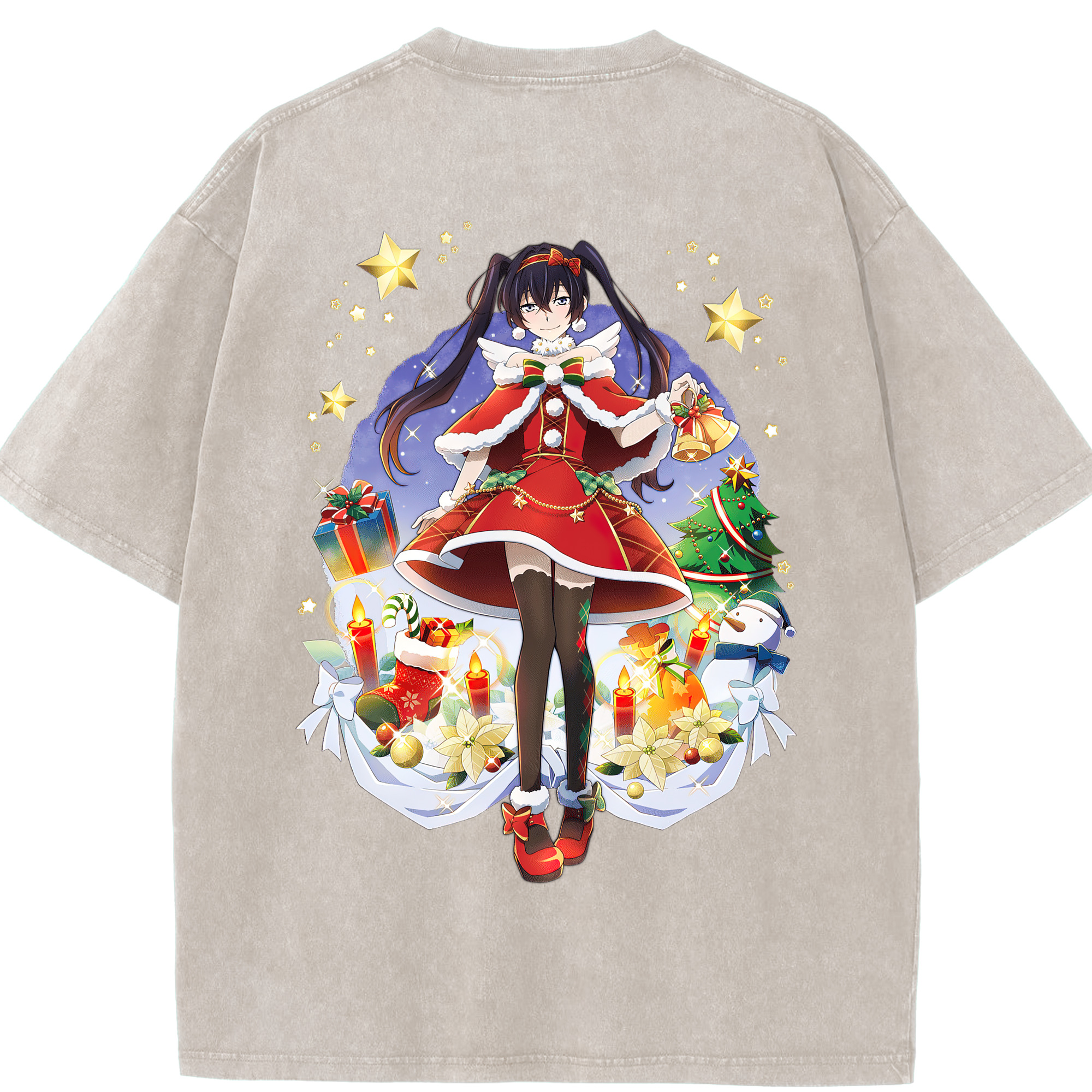 （画像用） 文豪ストレイドッグス Bungo Stray Dogs 綿100% ヴィンテージ風 半袖Tシャツ（背面プリント）