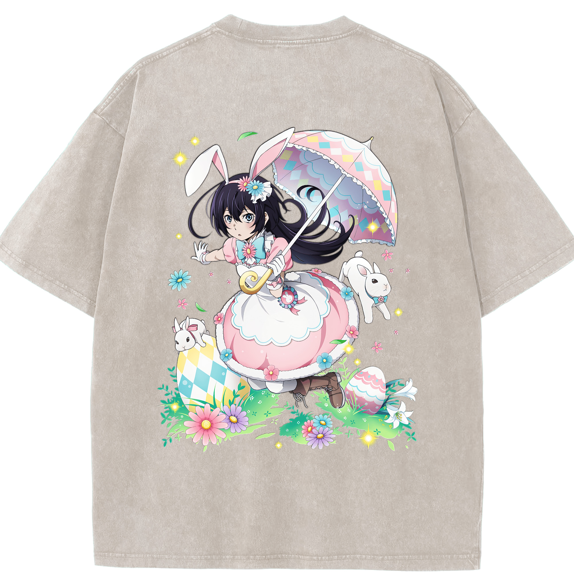 （画像用） 文豪ストレイドッグス Bungo Stray Dogs 綿100% ヴィンテージ風 半袖Tシャツ（背面プリント）