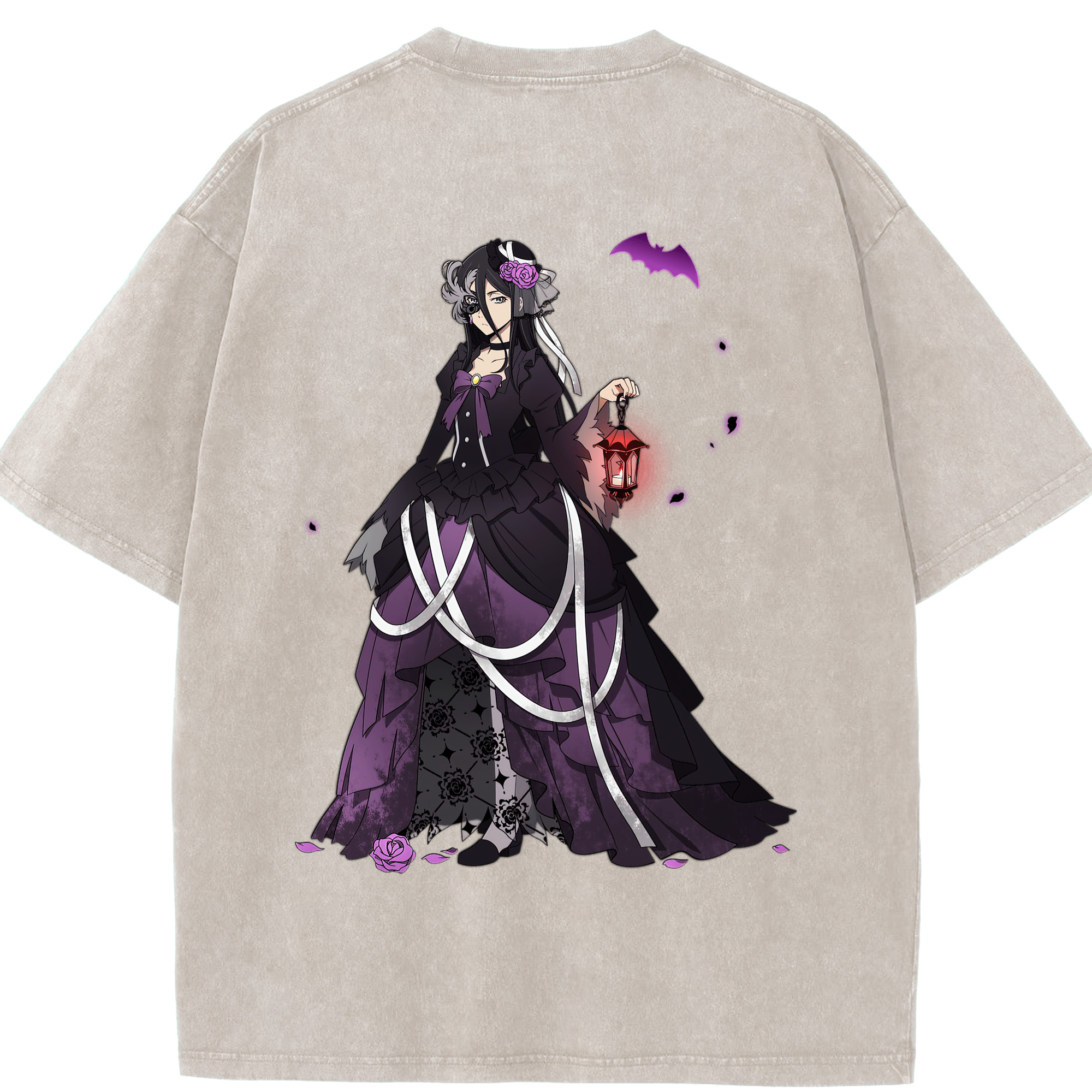 （画像用） 文豪ストレイドッグス Bungo Stray Dogs 綿100% ヴィンテージ風 半袖Tシャツ（背面プリント）
