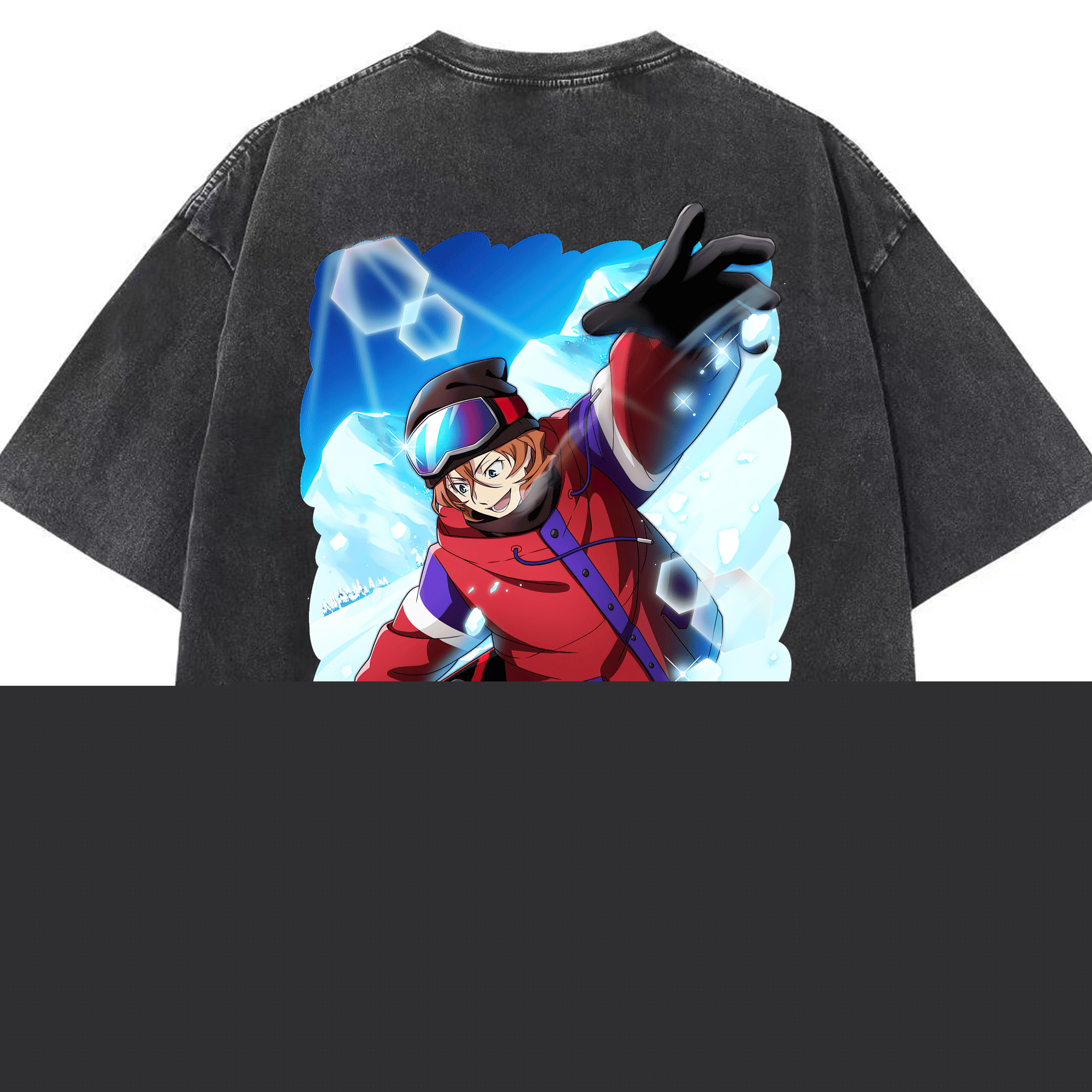 （画像用） 文豪ストレイドッグス Bungo Stray Dogs 綿100% ヴィンテージ風 半袖Tシャツ（背面プリント）