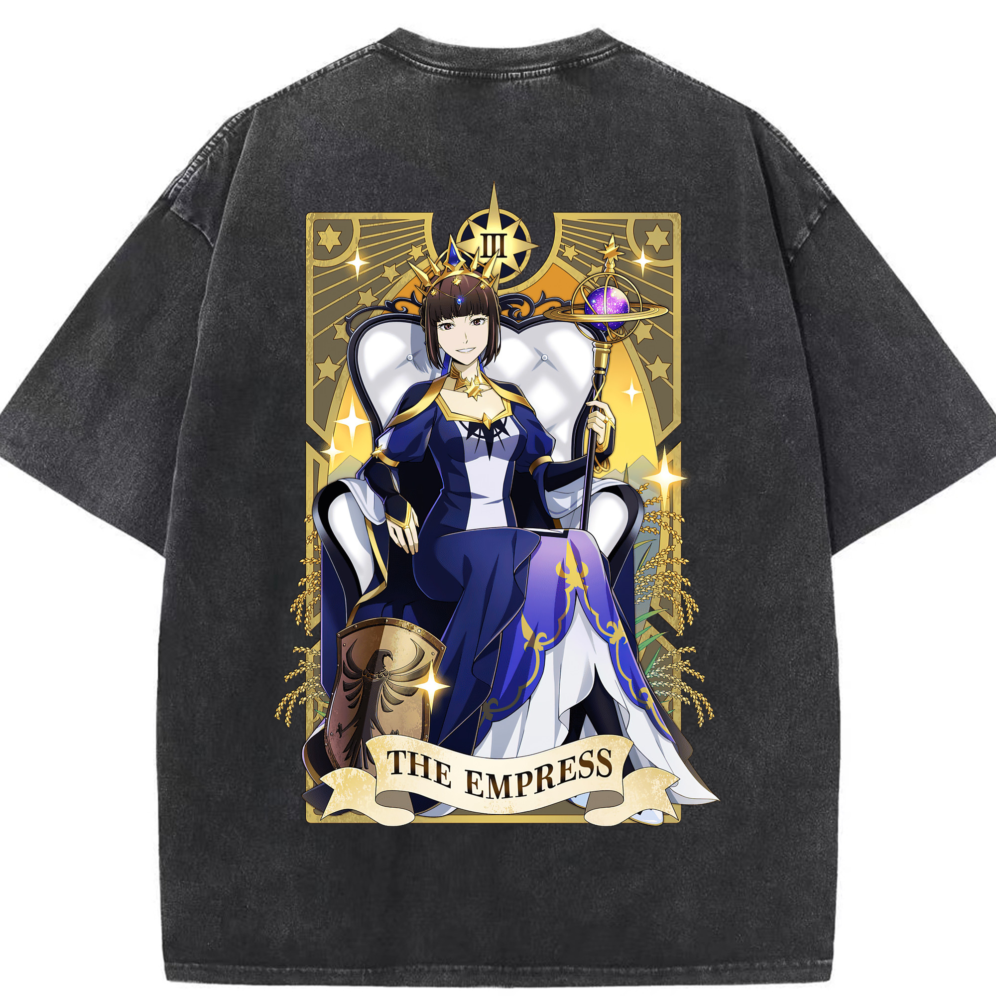 （画像用） 文豪ストレイドッグス Bungo Stray Dogs 綿100% ヴィンテージ風 半袖Tシャツ（背面プリント）