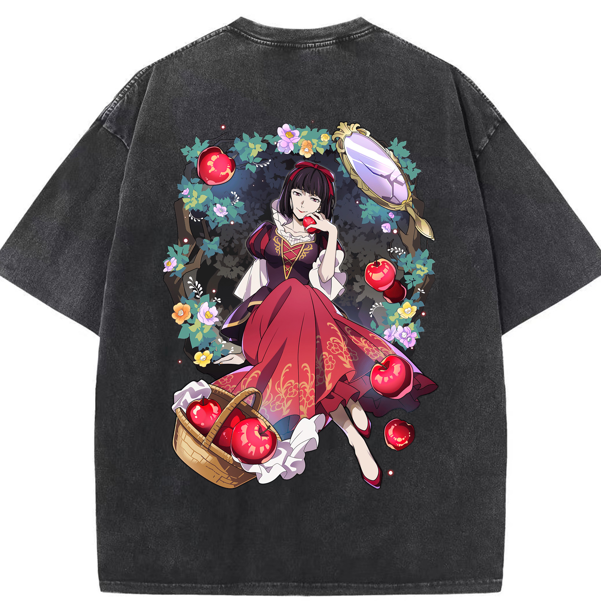（画像用） 文豪ストレイドッグス Bungo Stray Dogs 綿100% ヴィンテージ風 半袖Tシャツ（背面プリント）