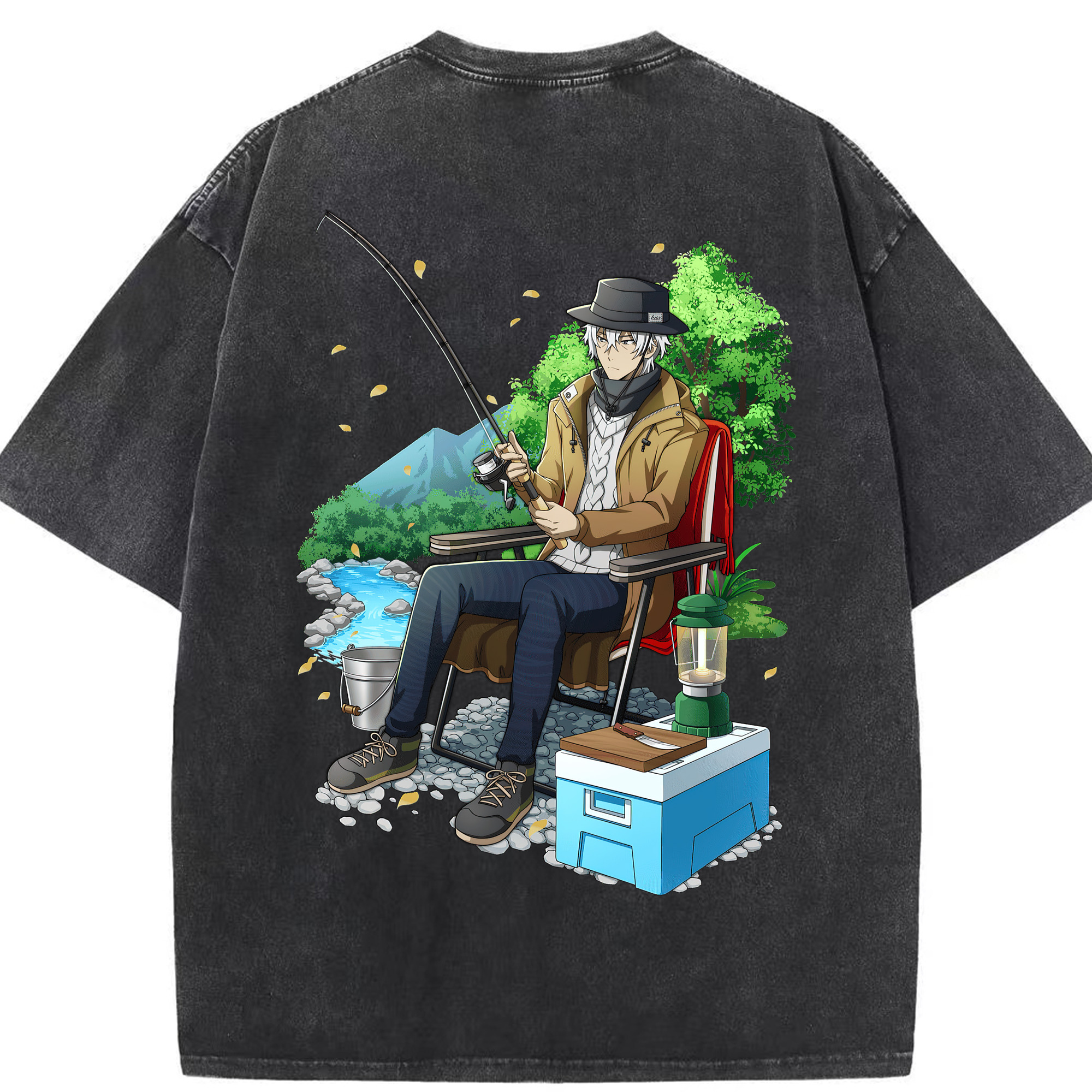 （画像用） 文豪ストレイドッグス Bungo Stray Dogs 綿100% ヴィンテージ風 半袖Tシャツ（背面プリント）
