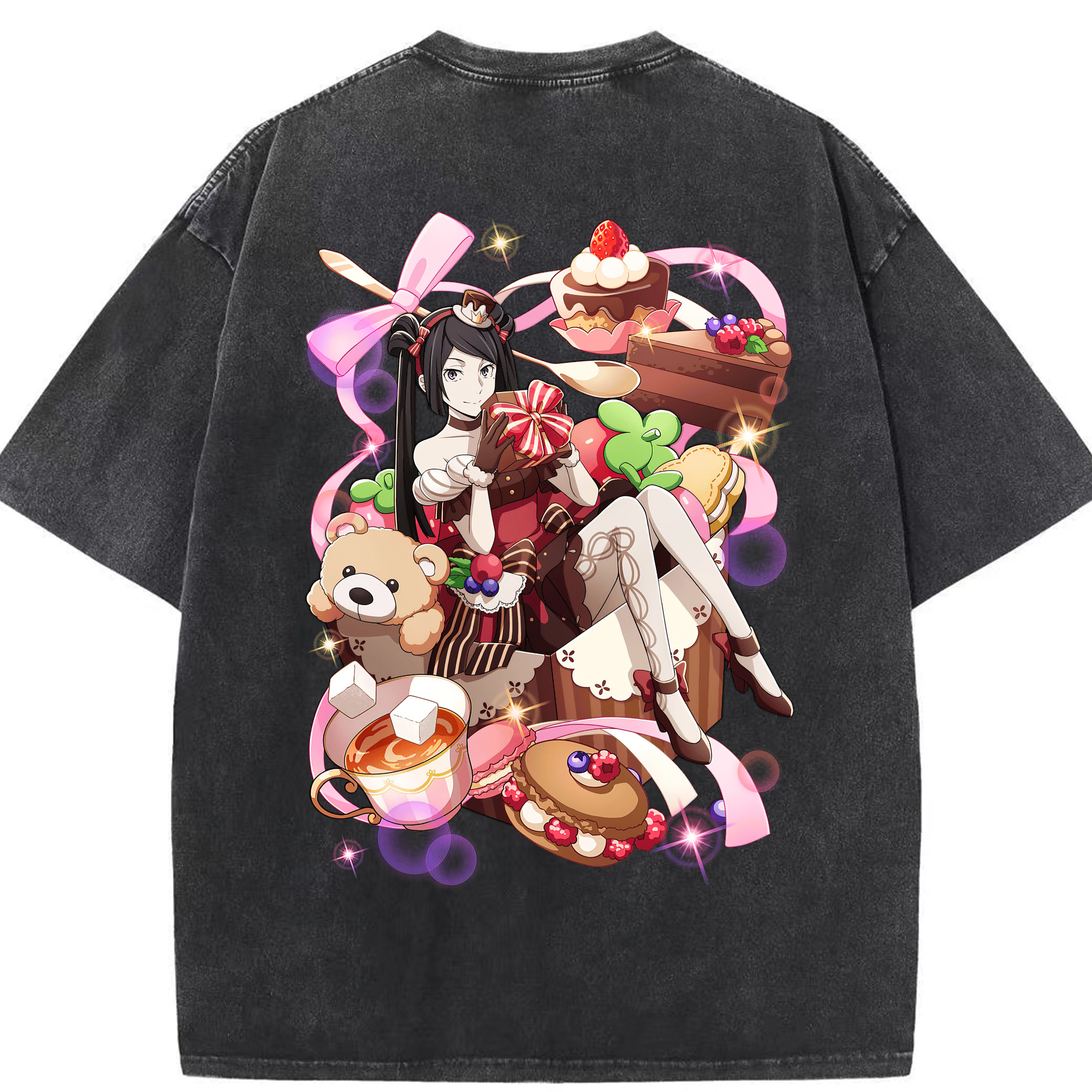 （画像用） 文豪ストレイドッグス Bungo Stray Dogs 綿100% ヴィンテージ風 半袖Tシャツ（背面プリント）