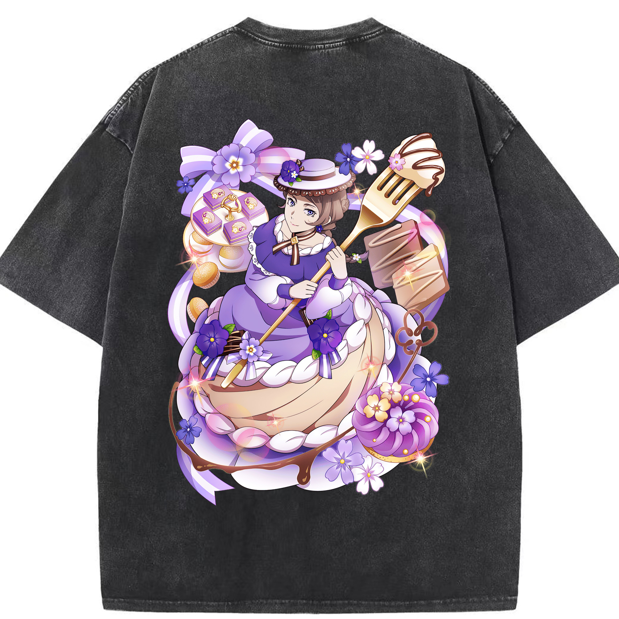 （画像用） 文豪ストレイドッグス Bungo Stray Dogs 綿100% ヴィンテージ風 半袖Tシャツ（背面プリント）