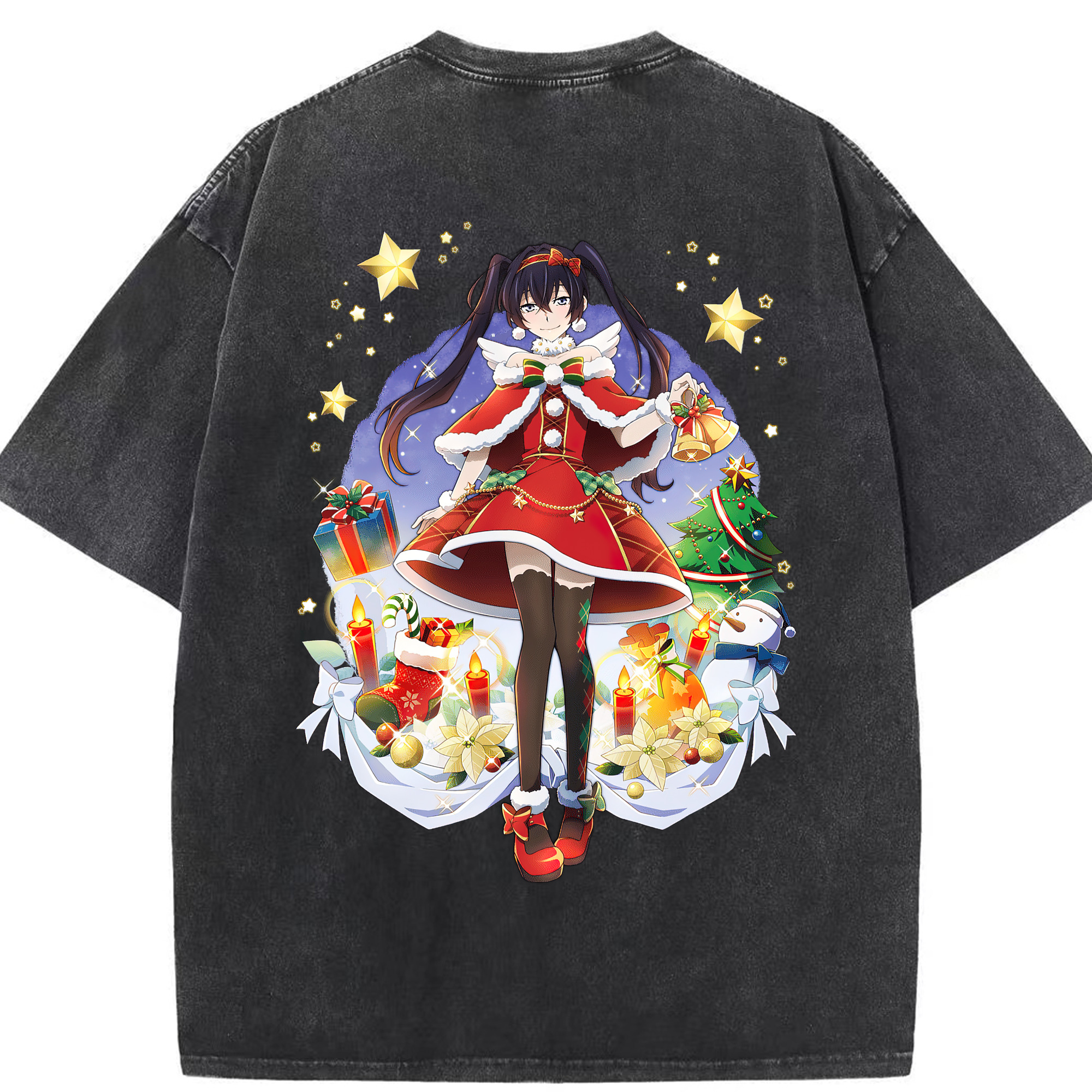 （画像用） 文豪ストレイドッグス Bungo Stray Dogs 綿100% ヴィンテージ風 半袖Tシャツ（背面プリント）