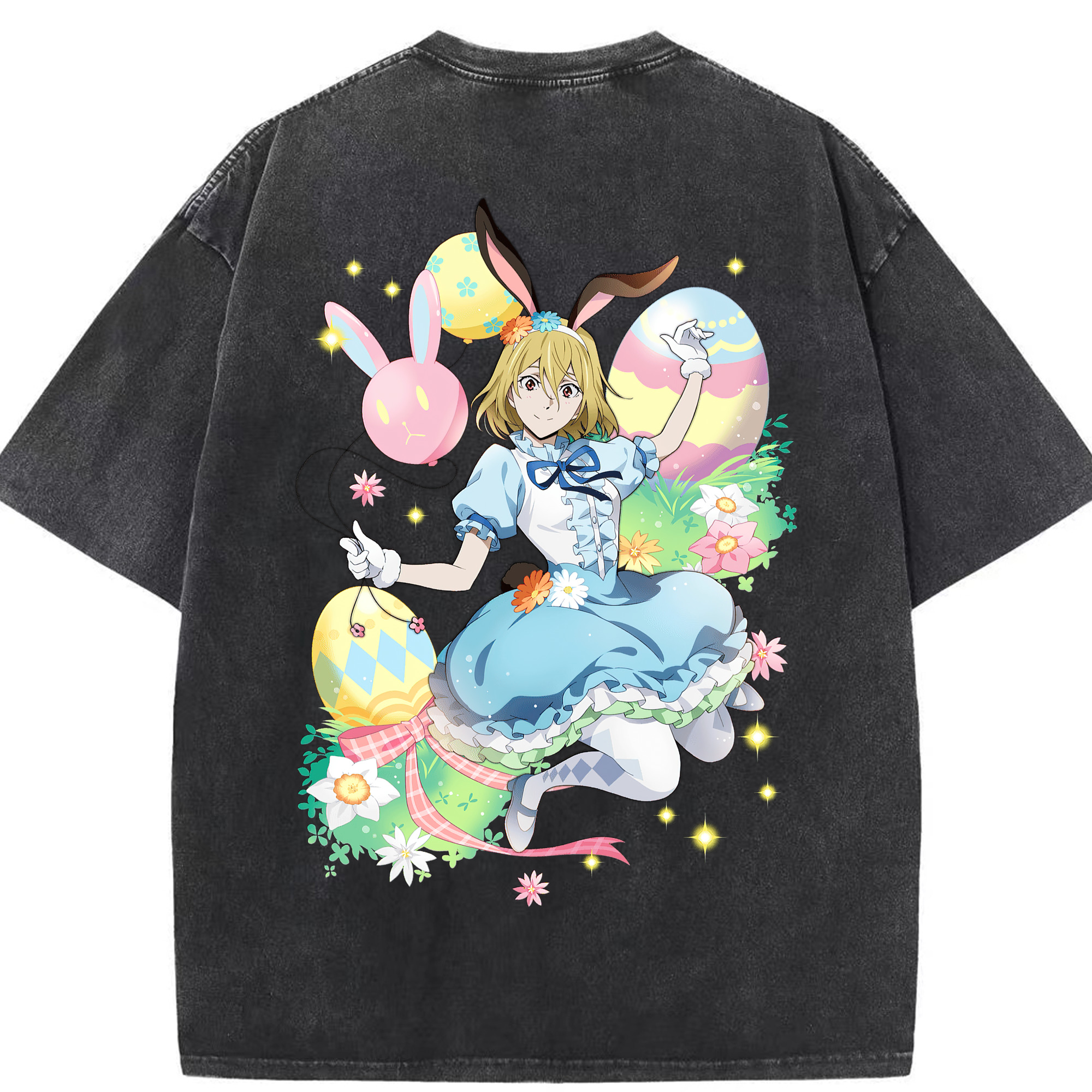 （画像用） 文豪ストレイドッグス Bungo Stray Dogs 綿100% ヴィンテージ風 半袖Tシャツ（背面プリント）